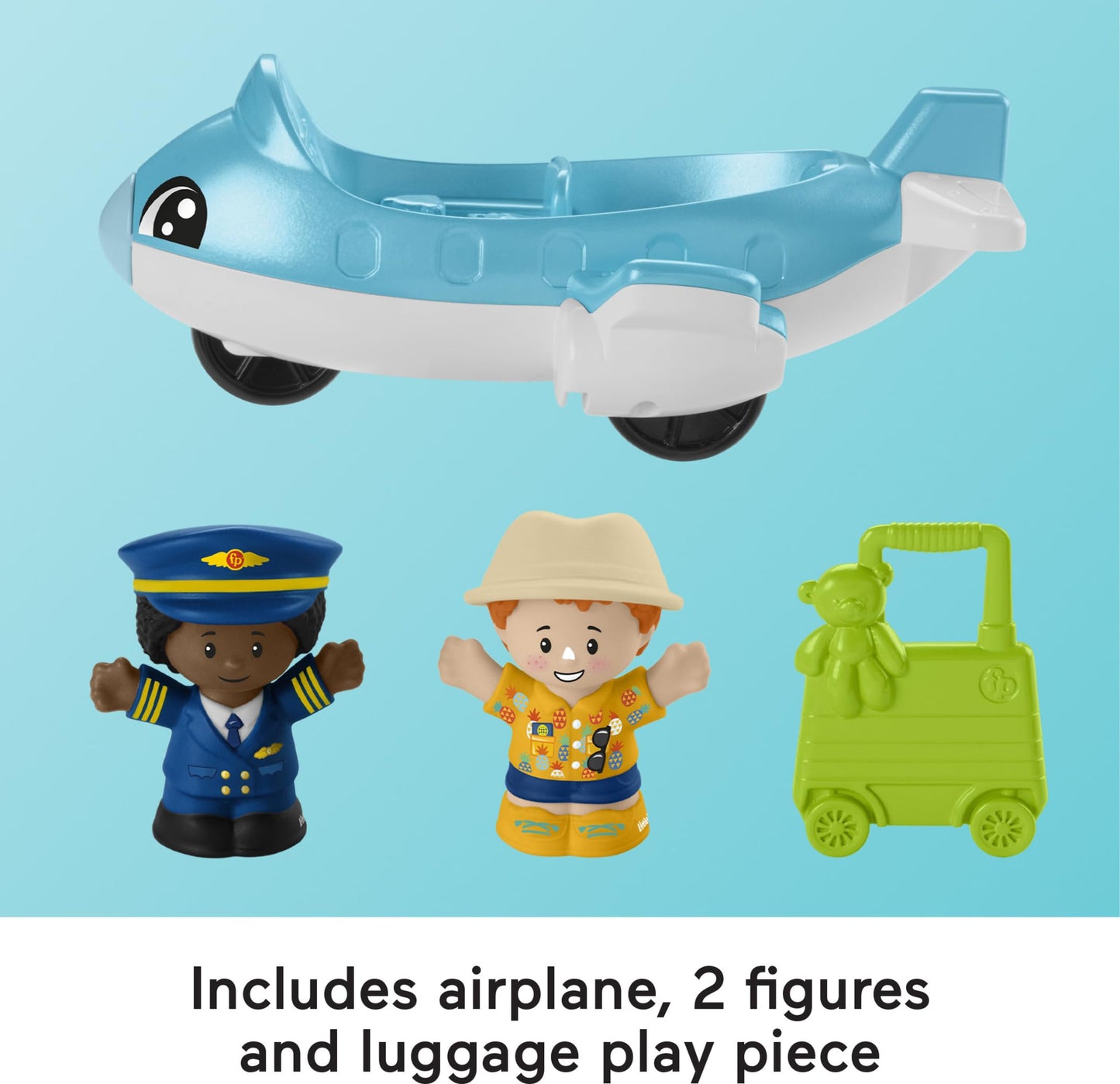 Little People Everyday Adventures Airport Playset – Fisher-Price, Toddler Pretend Airport (Ages 1+)