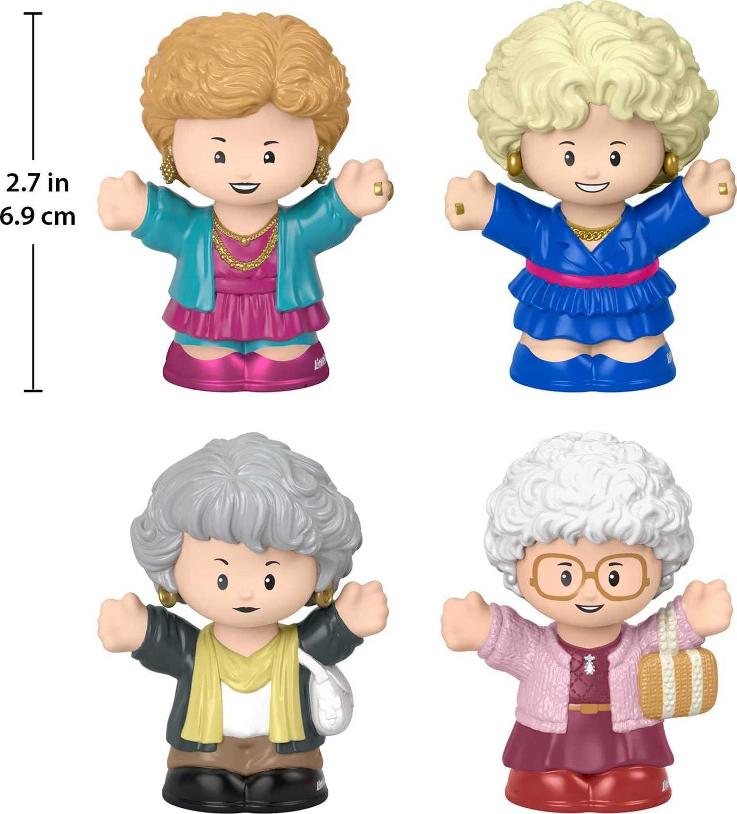 Little People Collector Golden Girls Special Edition Set – 4 Figures in Display Package