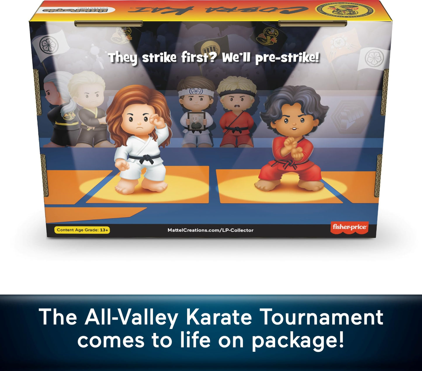 Little People Collector Cobra Kai Special Edition Figure Set – 4 Figures in Display Gift Box
