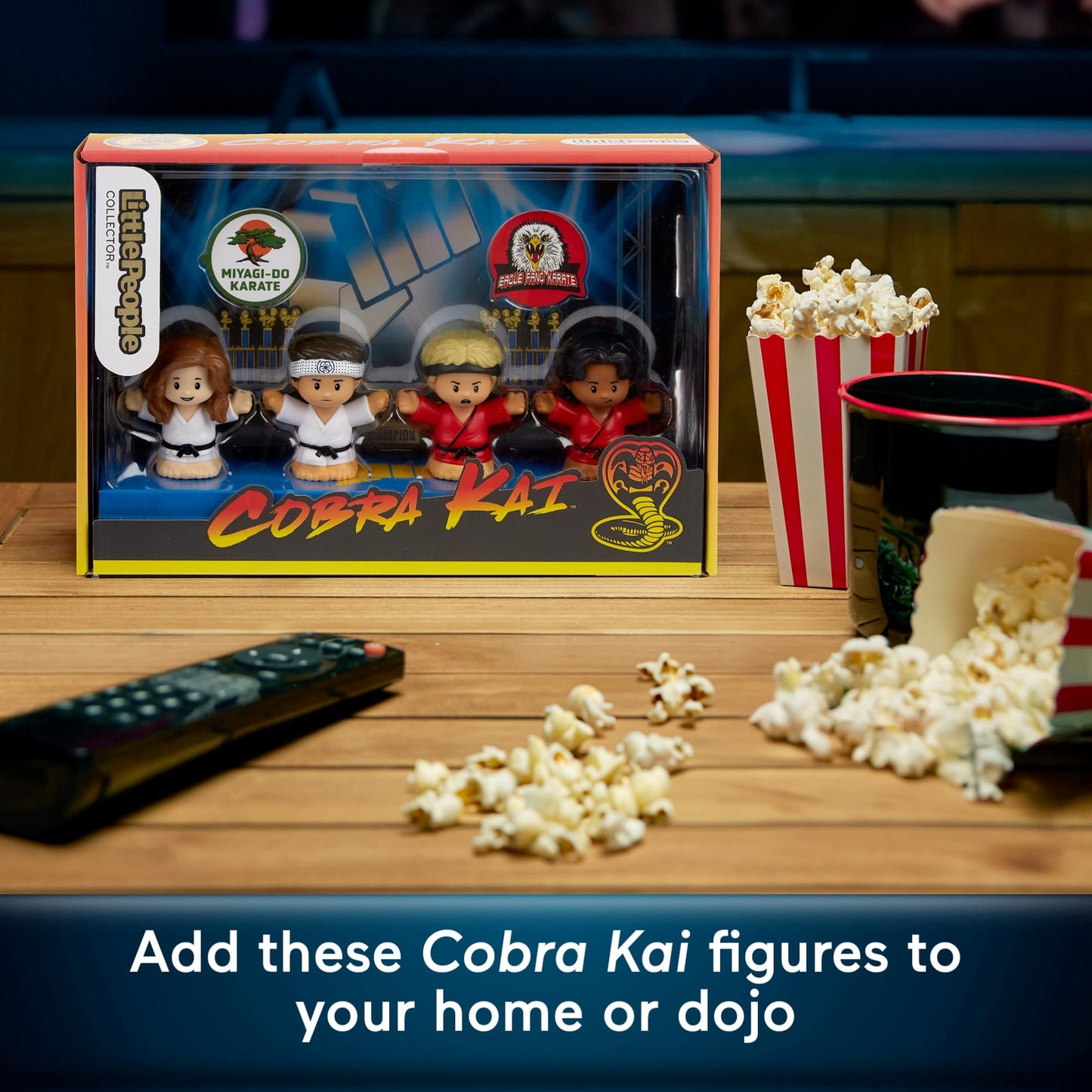 Little People Collector Cobra Kai Special Edition Figure Set – 4 Figures in Display Gift Box