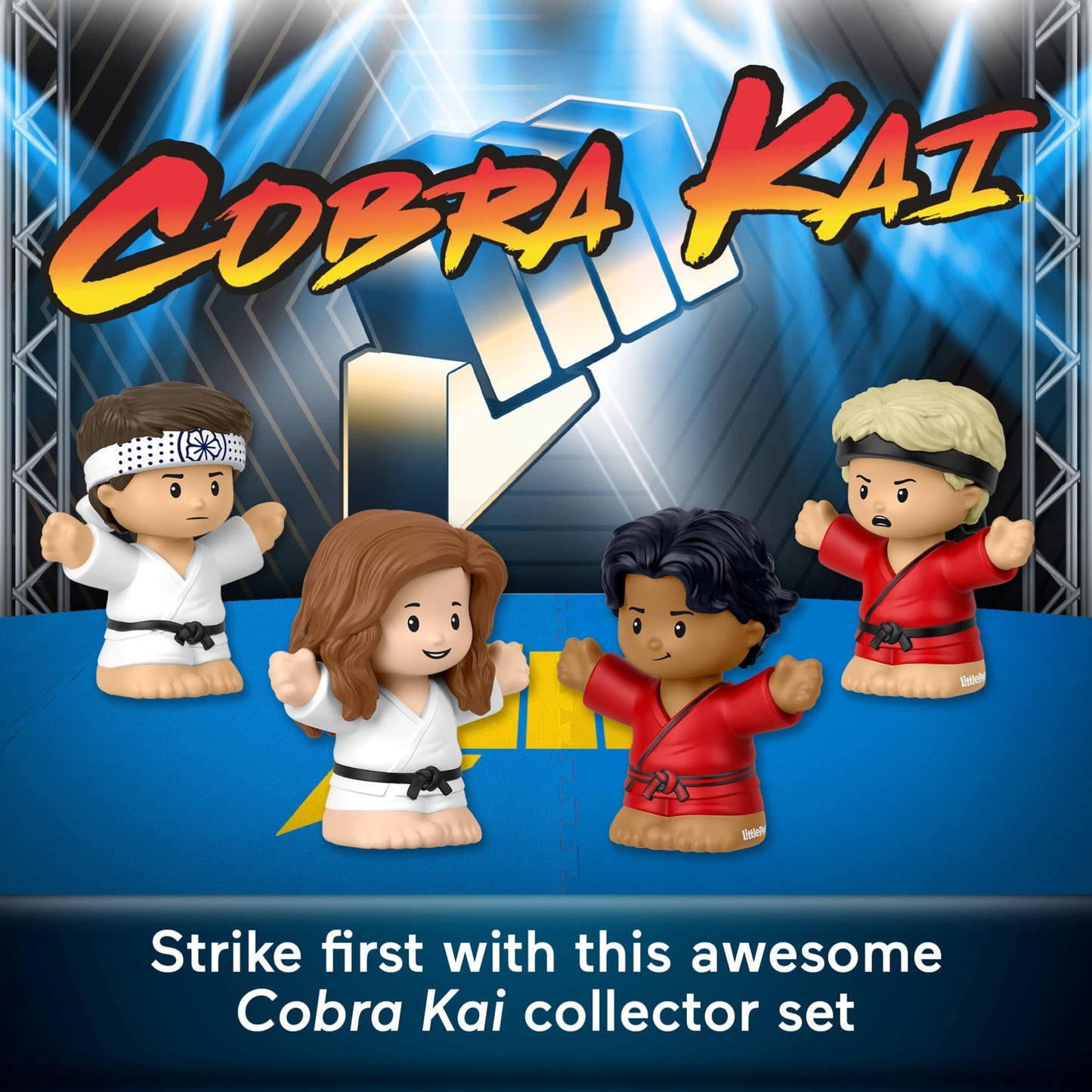 Little People Collector Cobra Kai Special Edition Figure Set – 4 Figures in Display Gift Box
