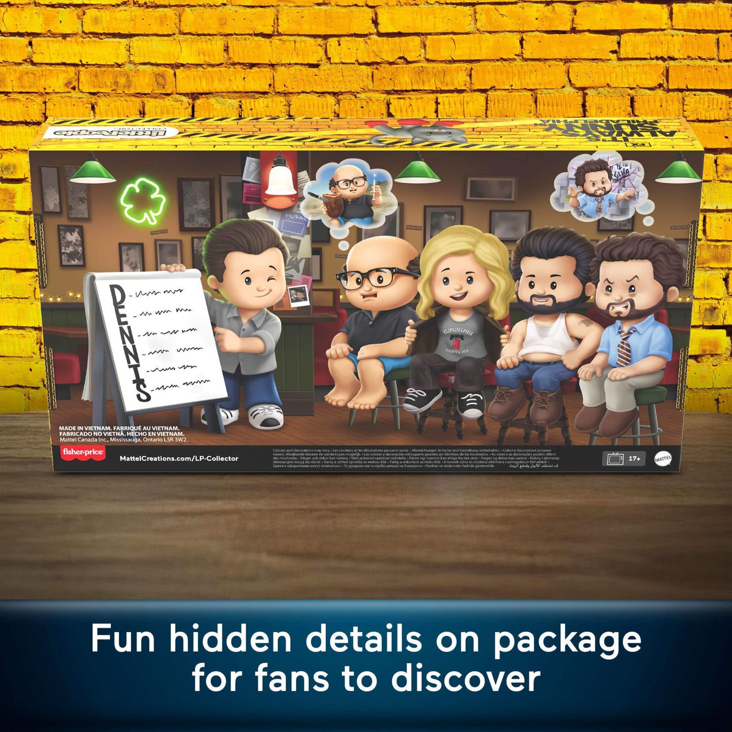 Little People COLLECTOR It’s Always Sunny in Philadelphia Special Edition Figure Set – Amazon Exclusive Display Box