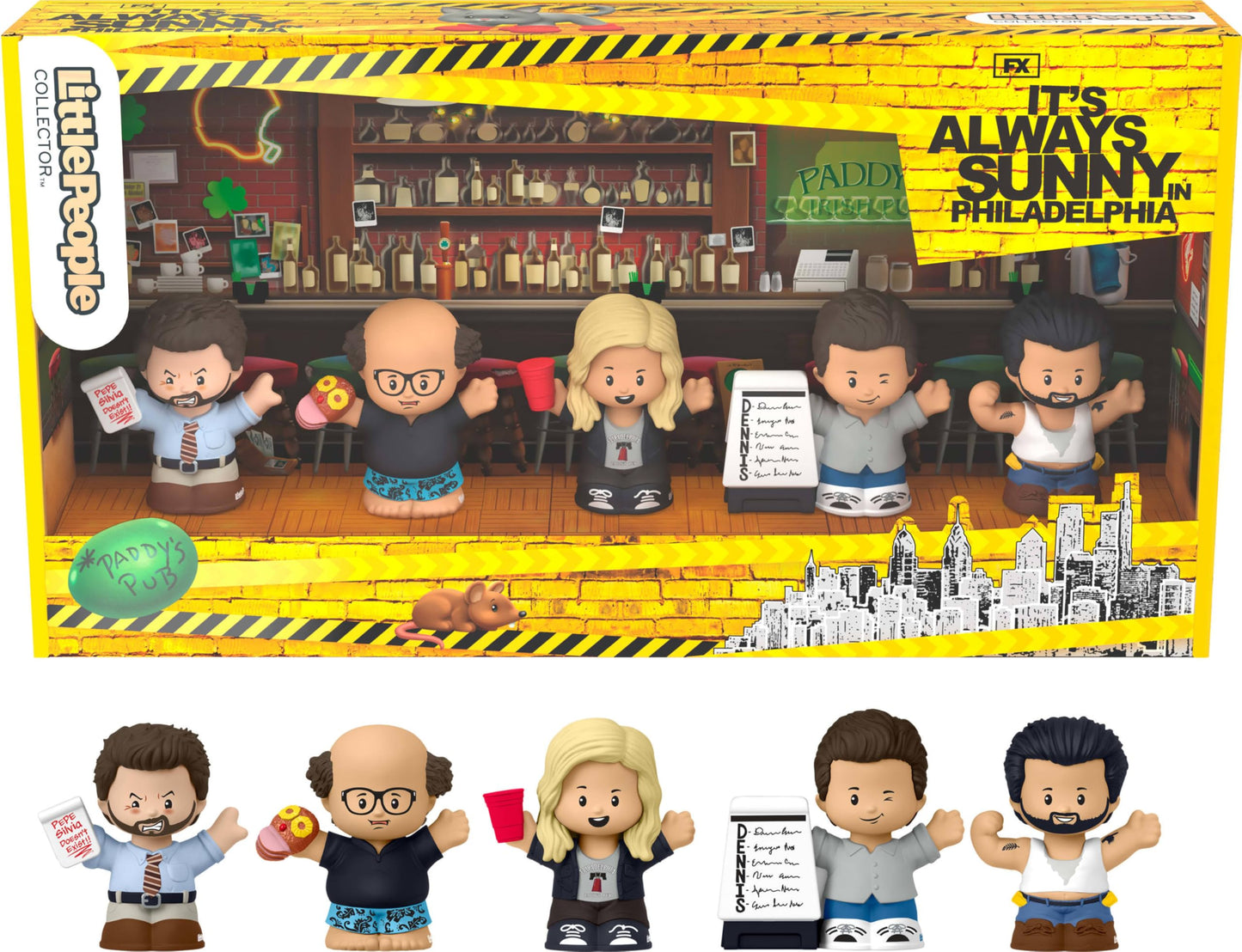 Little People COLLECTOR It’s Always Sunny in Philadelphia Special Edition Figure Set – Amazon Exclusive Display Box