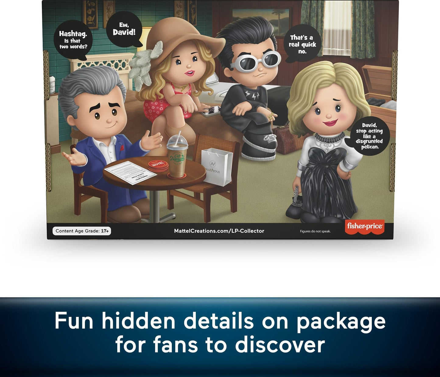 Little People COLLECTOR Schitt’s Creek Special Edition 4-Figure Display Set