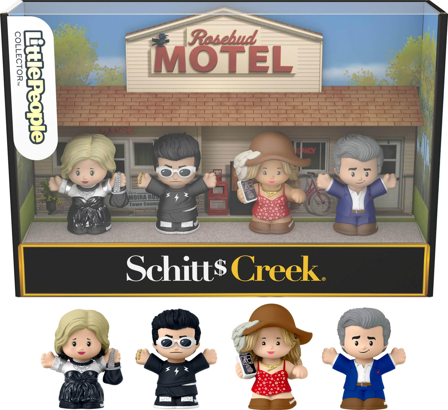 Little People COLLECTOR Schitt’s Creek Special Edition 4-Figure Display Set