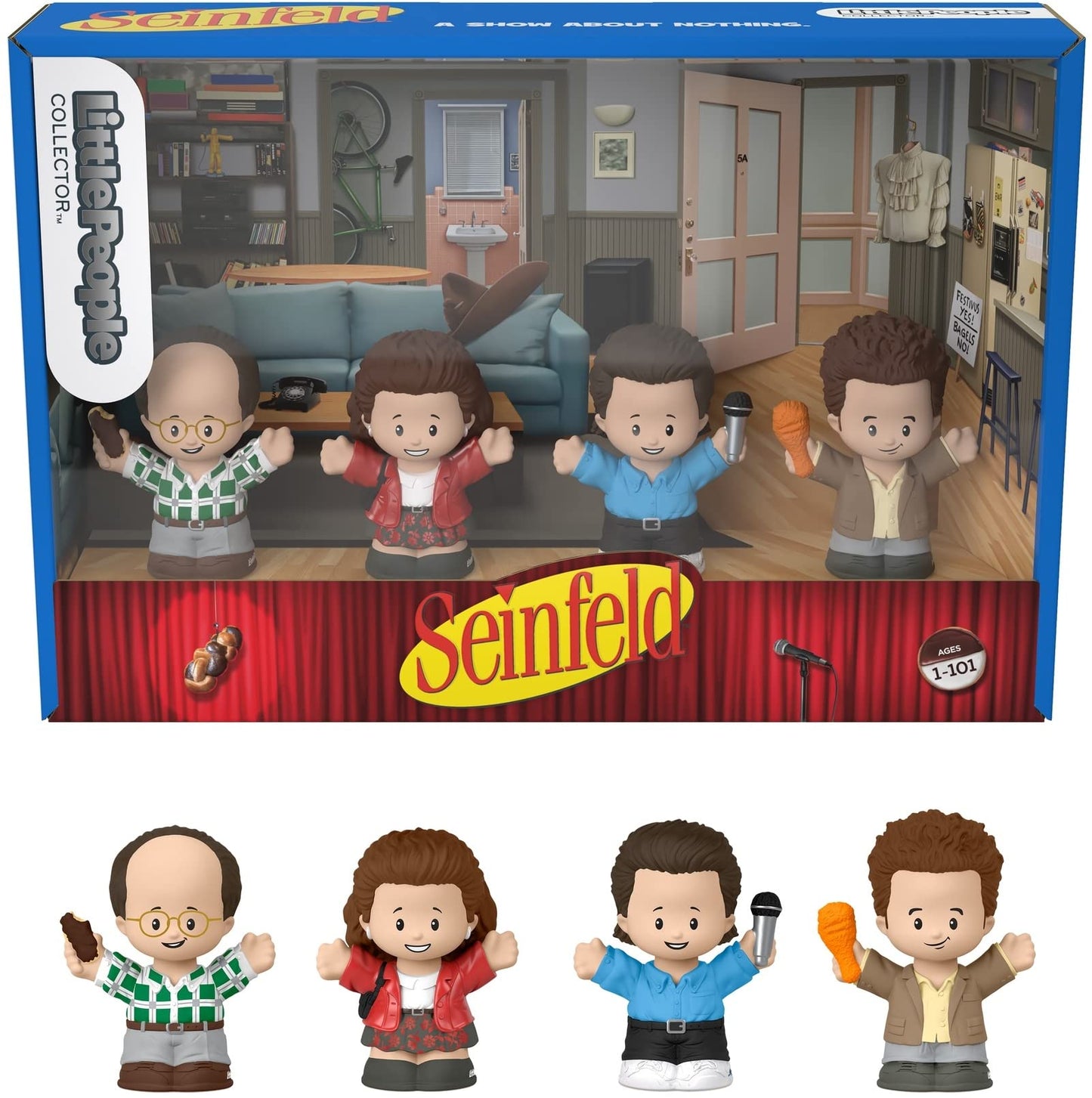 Little People COLLECTOR Seinfeld TV Series Special Edition Gift Set – 4 Figures