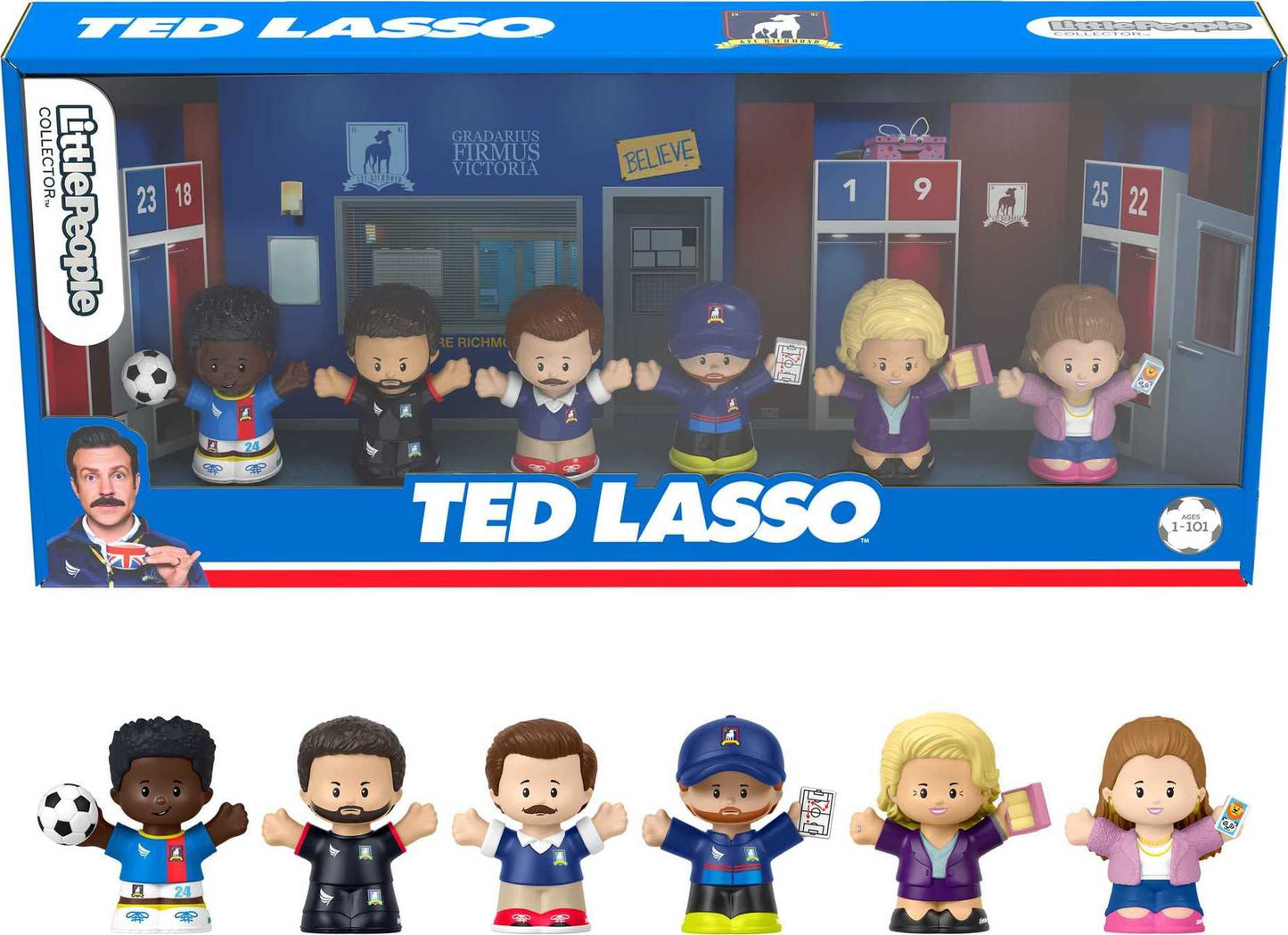 Little People COLLECTOR Ted Lasso Special Edition 6-Figure Display Set