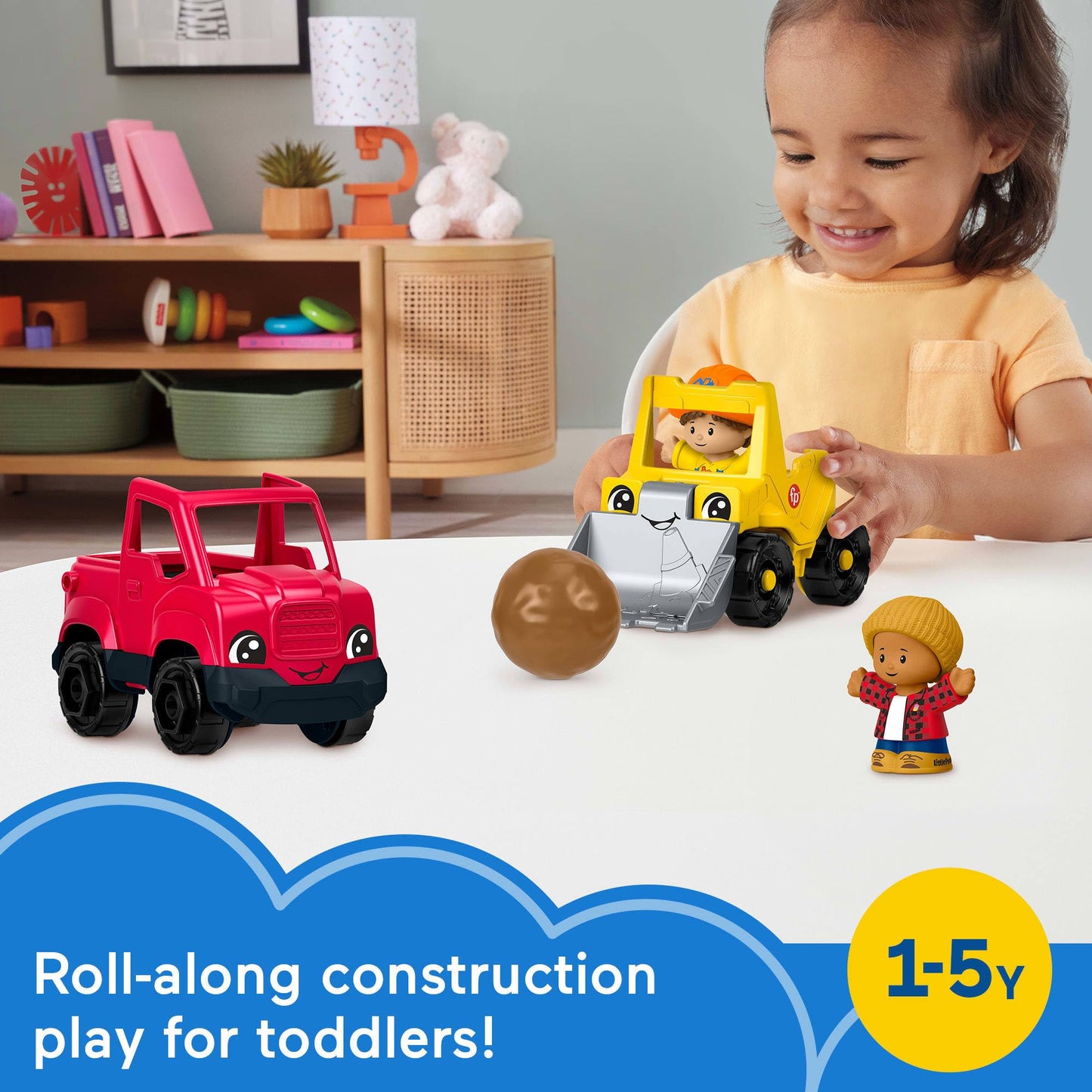 Fisher-Price Little People Work Around Town 5-Piece Vehicle & Figure Set | Pretend Play for Toddlers 1+