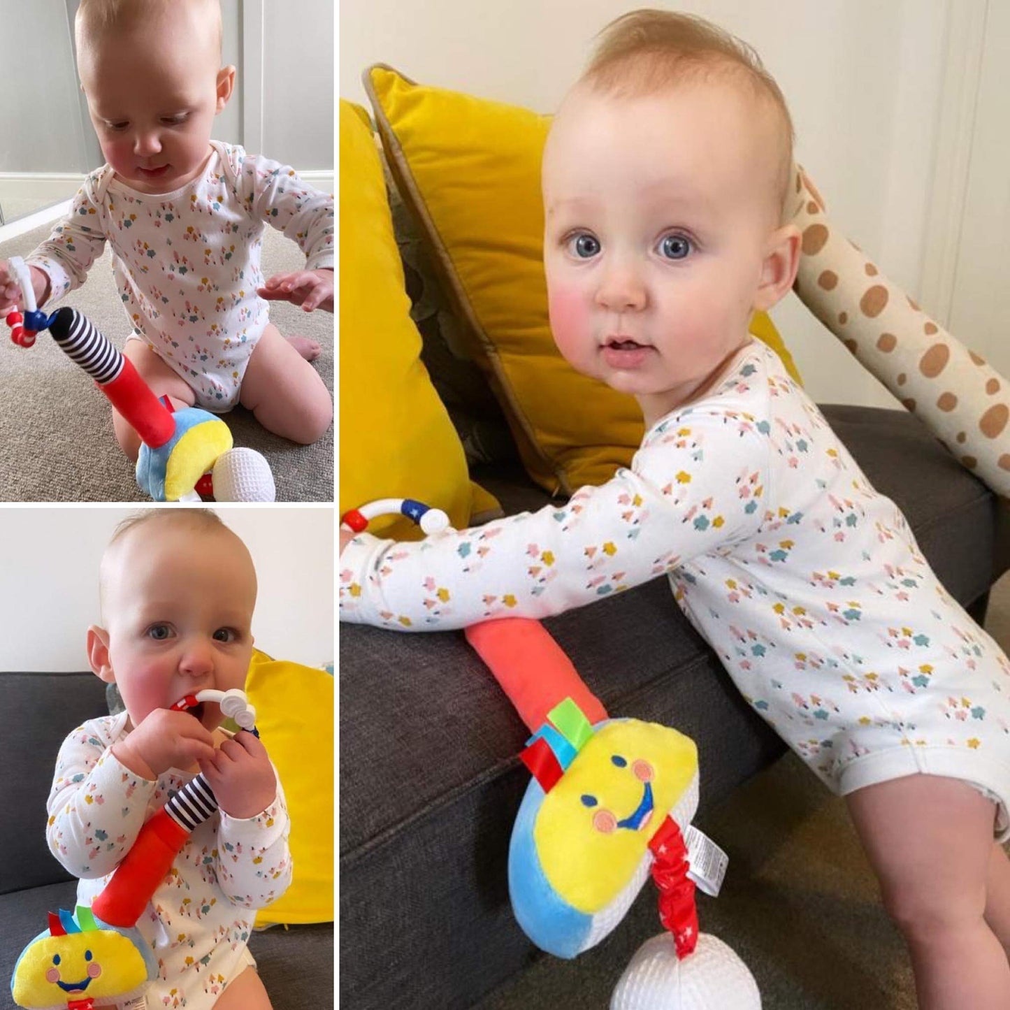 Little Sport Star Newborn Golf Club — Squeakers, Rattles & Crunchy Sounds | Sensory Baby Toy
