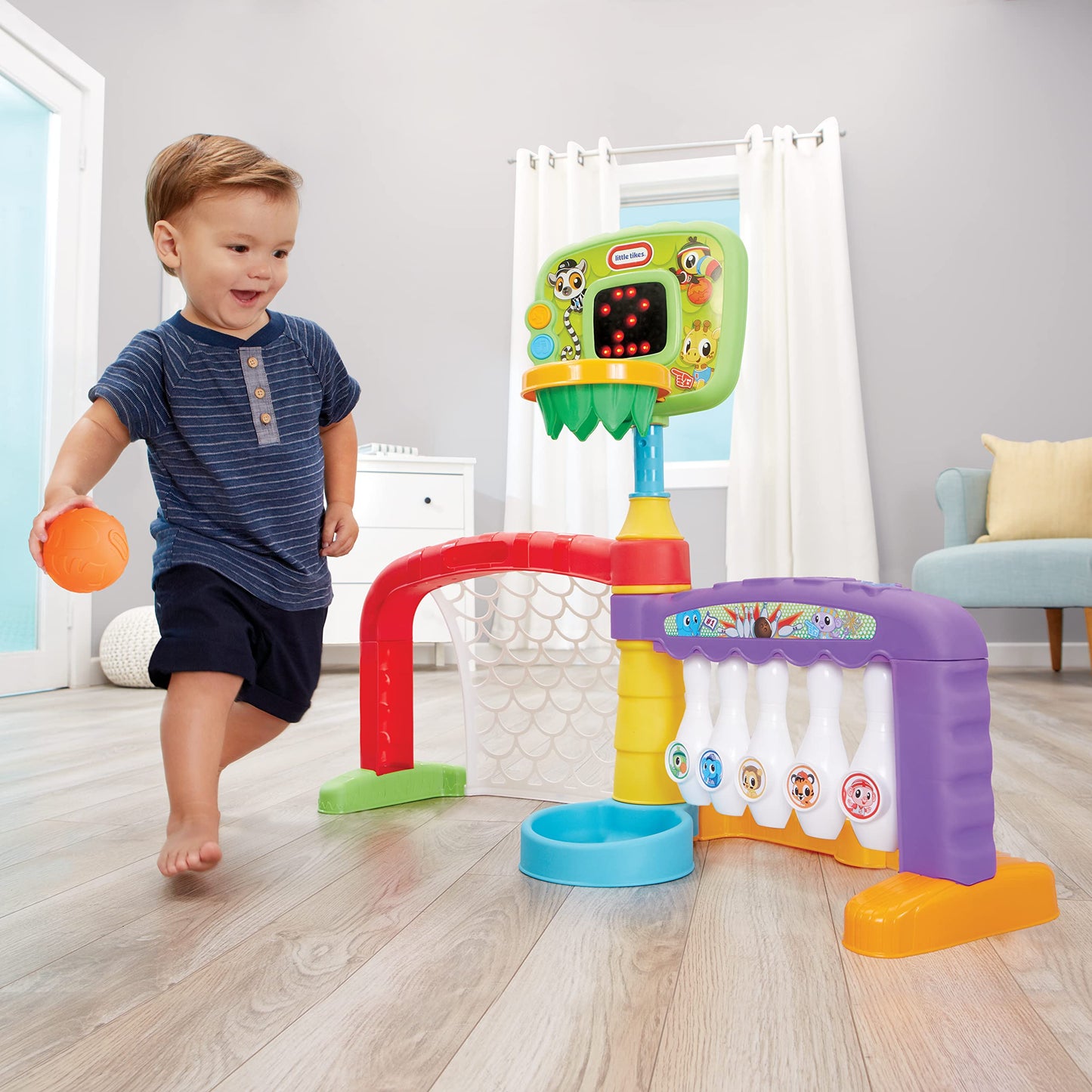 Little Tikes 3-in-1 Sports Zone – Sturdy Toddler Playset for 12-36 Months
