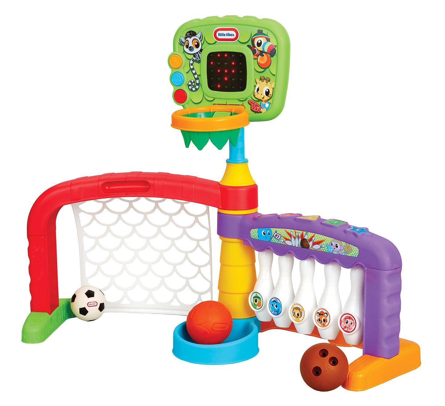 Little Tikes 3-in-1 Sports Zone – Sturdy Toddler Playset for 12-36 Months