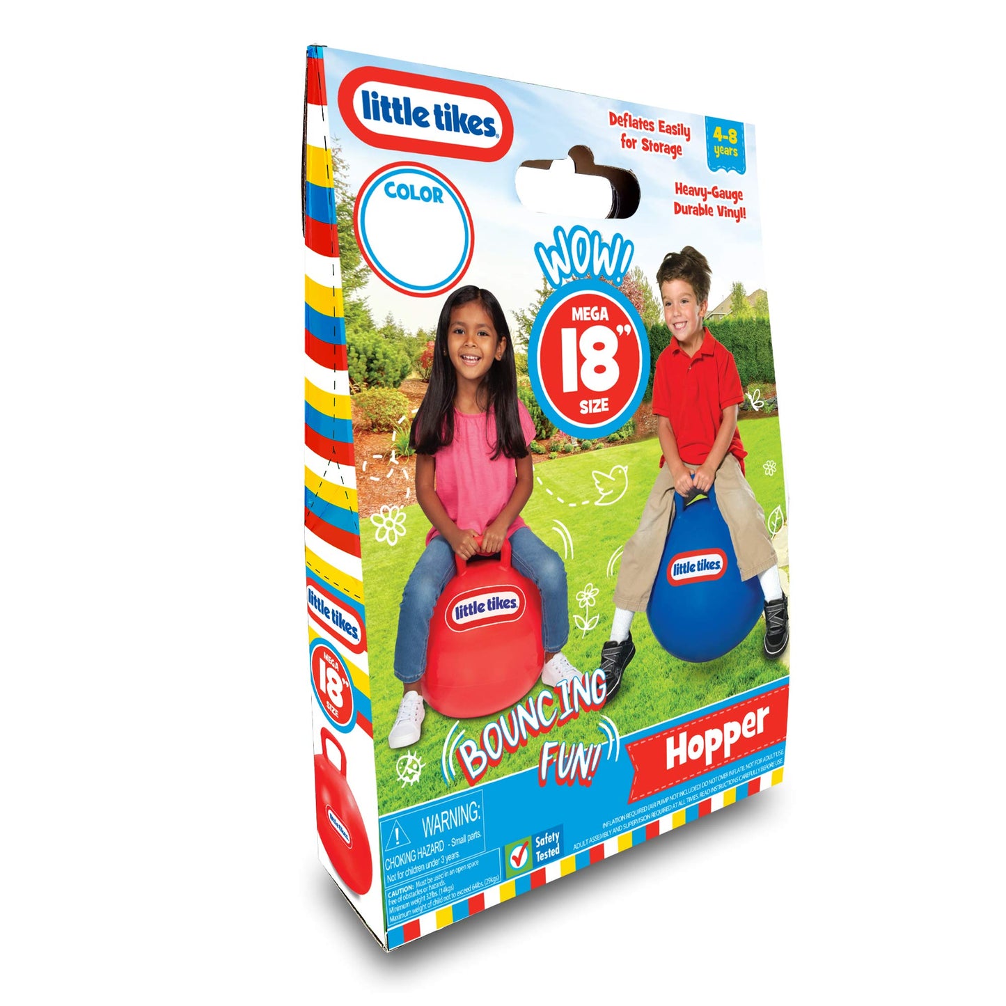 Little Tikes 18-Inch Red Inflatable Hopper Ball for Kids Aged 4-8