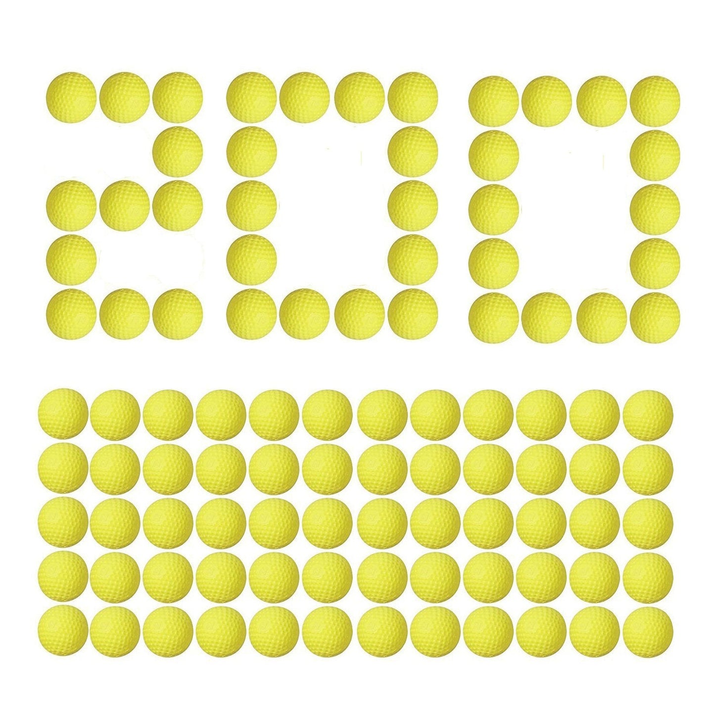 Little Valentine Nerf Rival Ammo - 200 Yellow High-Impact Rounds for Kronos, Helios, Apollo & More