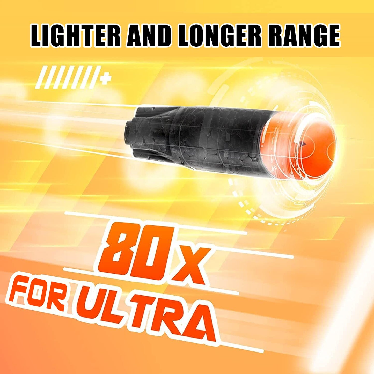 Little Valentine 80-Dart Refill Pack for Nerf Ultra Blasters  Black