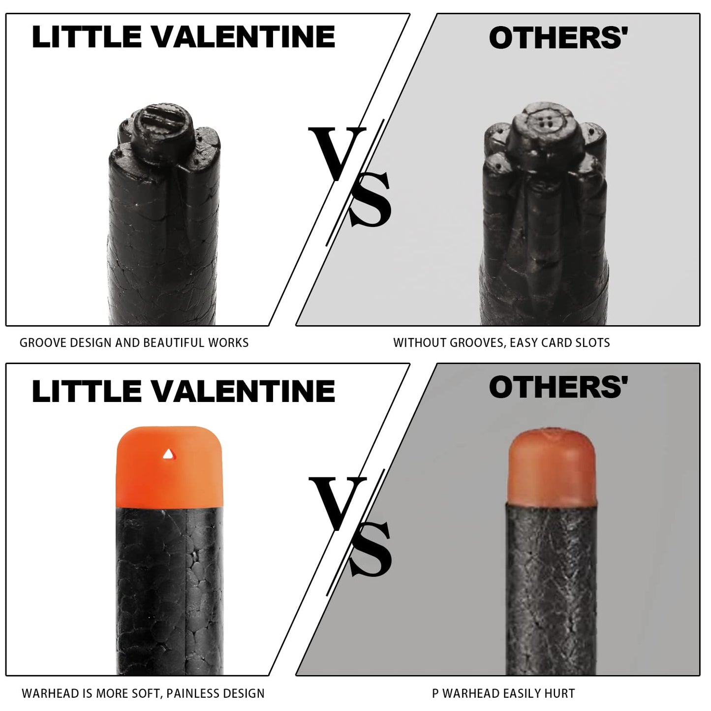 Little Valentine 80-Dart Refill Pack for Nerf Ultra Blasters  Black