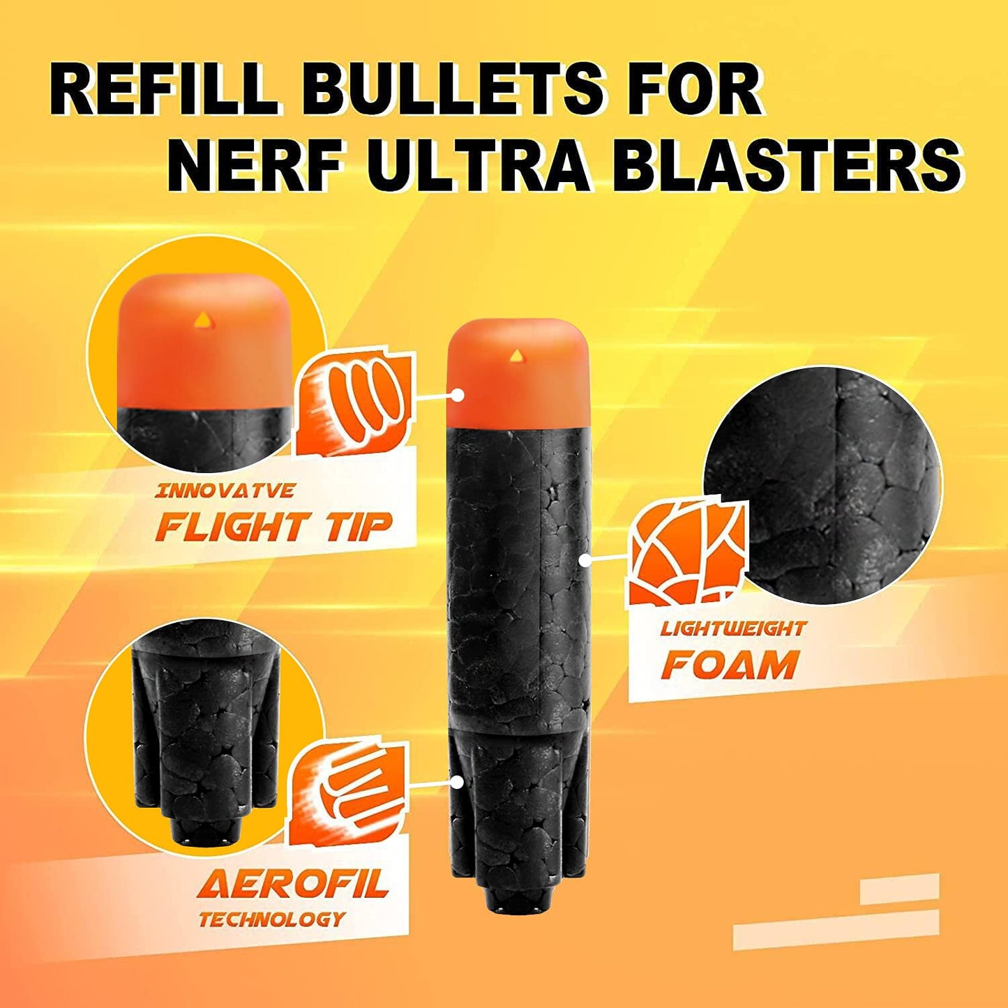 Little Valentine 80-Dart Refill Pack for Nerf Ultra Blasters  Black