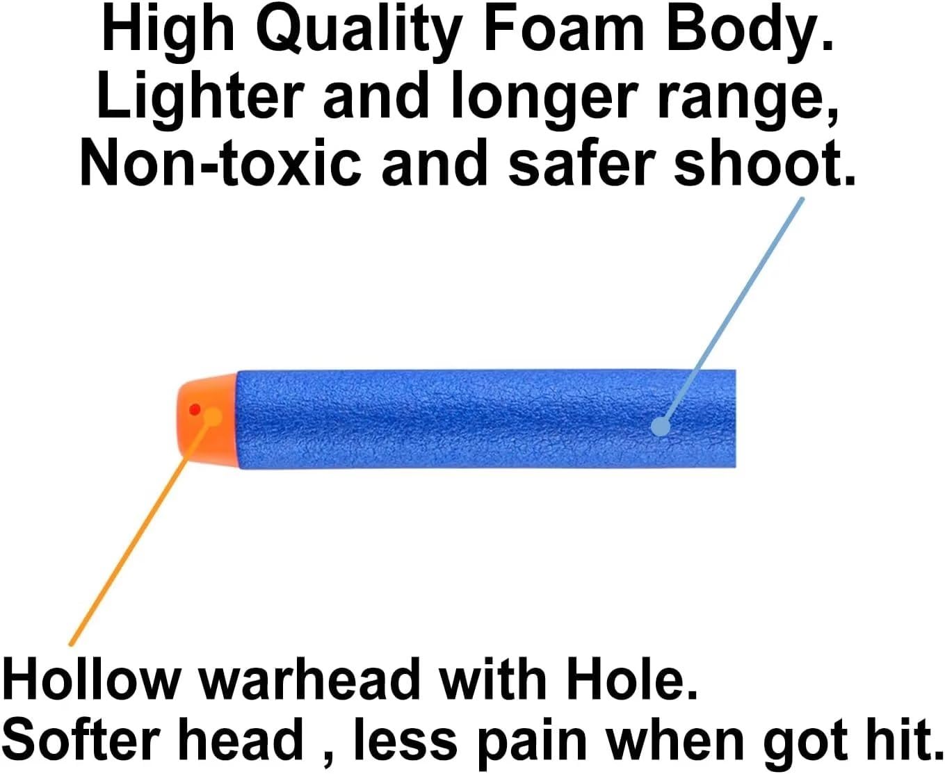 Little Valentine Nerf Darts Blue 100-Pack — Elite 2.0 Compatible Bullets