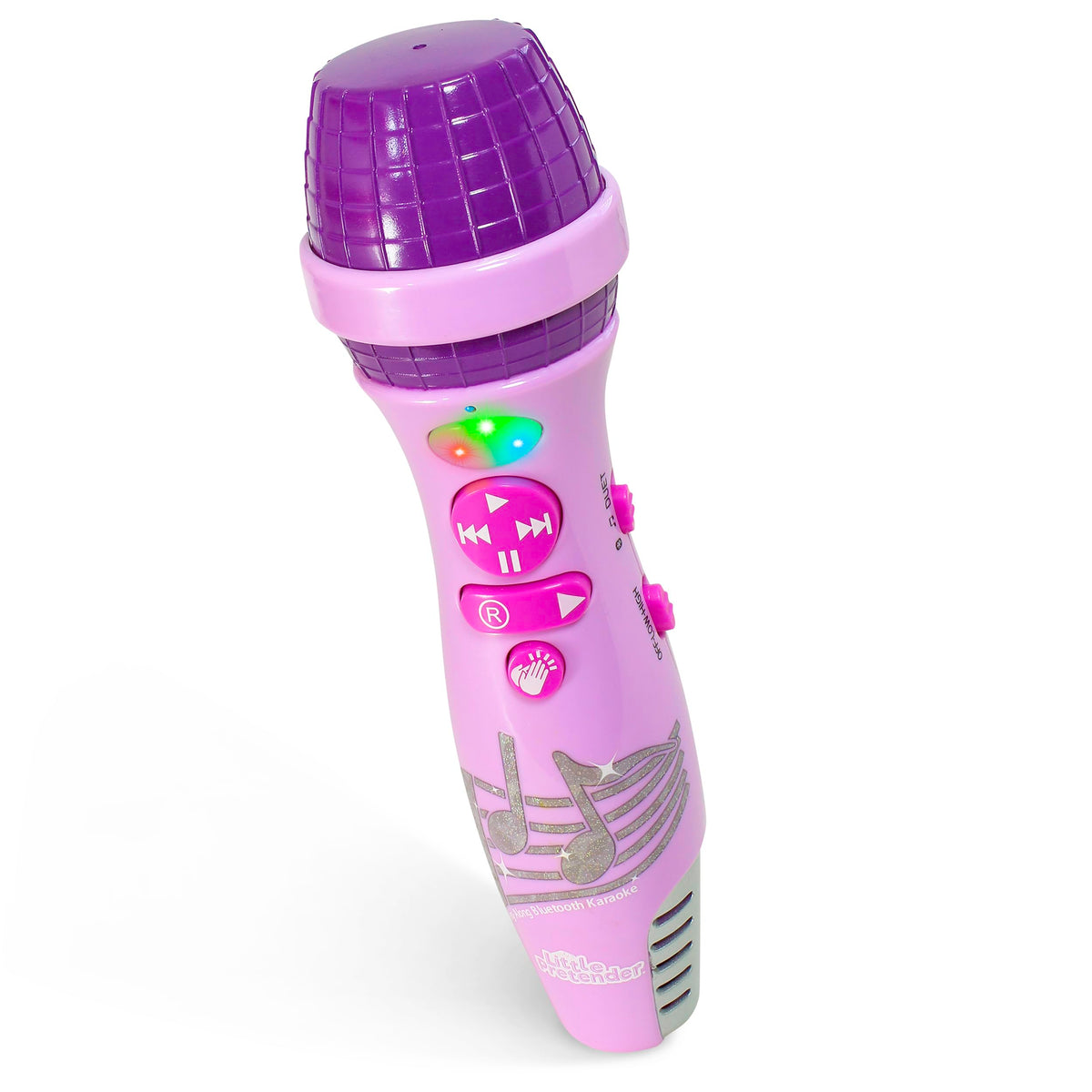 Little Pretender Kids Karaoke Microphone with 15 Nursery Rhymes | Bluetooth & Voice Changer