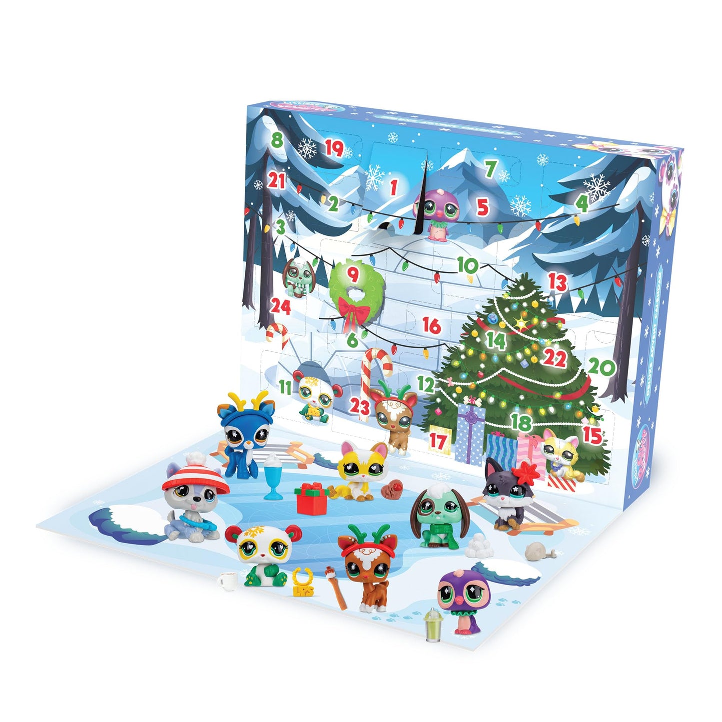 Littlest Pet Shop Deluxe Holiday Calendar – Series 4 Advent Calendar, Gen 7 Bobble Head Figures