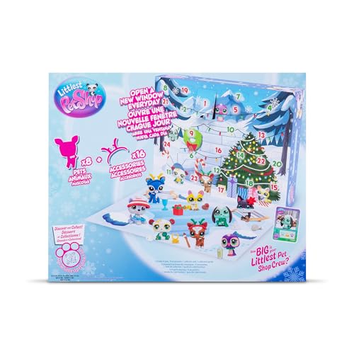 Littlest Pet Shop Deluxe Holiday Calendar – Series 4 Advent Calendar, Gen 7 Bobble Head Figures