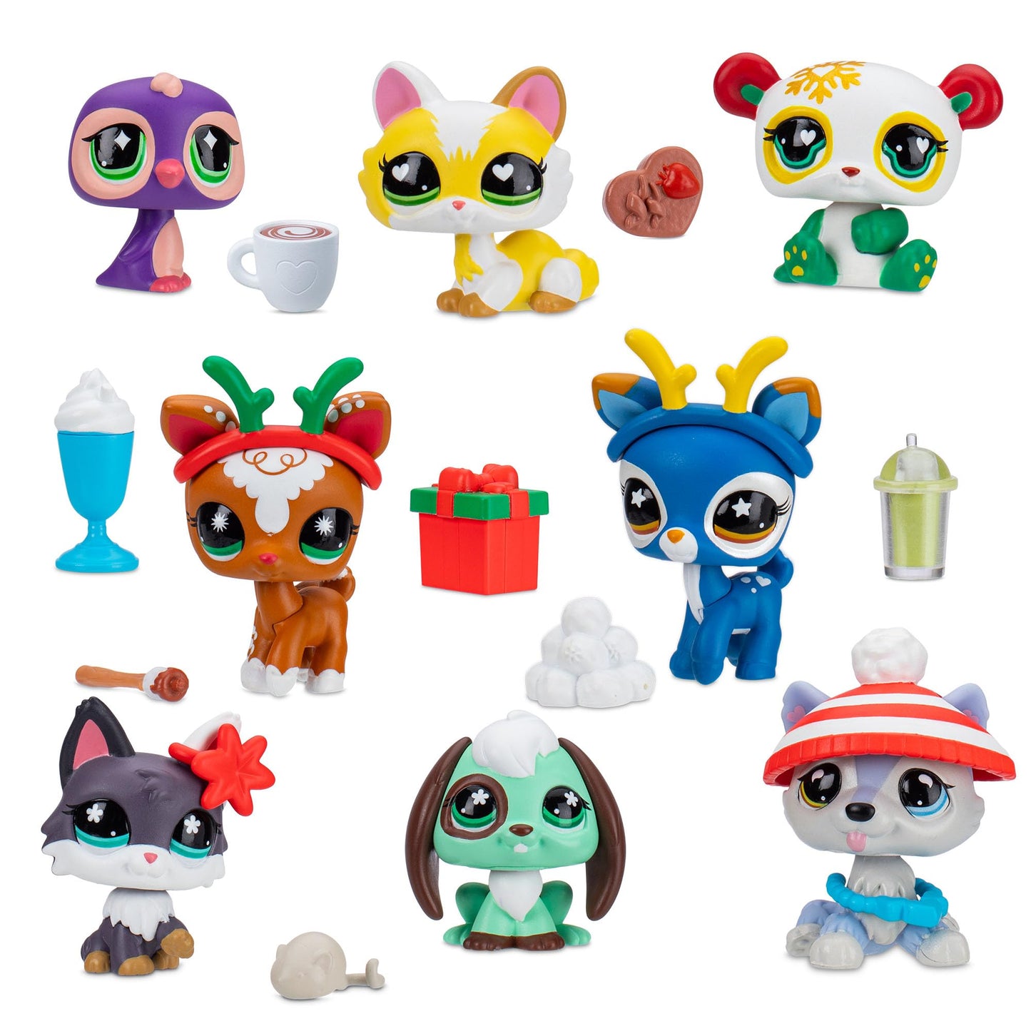 Littlest Pet Shop Deluxe Holiday Calendar – Series 4 Advent Calendar, Gen 7 Bobble Head Figures