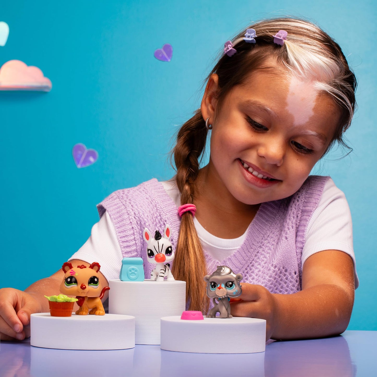 Littlest Pet Shop Pack 3 Zoo Pets BF00597 – Generation 7, 3 Moving-Head Zoo Figures