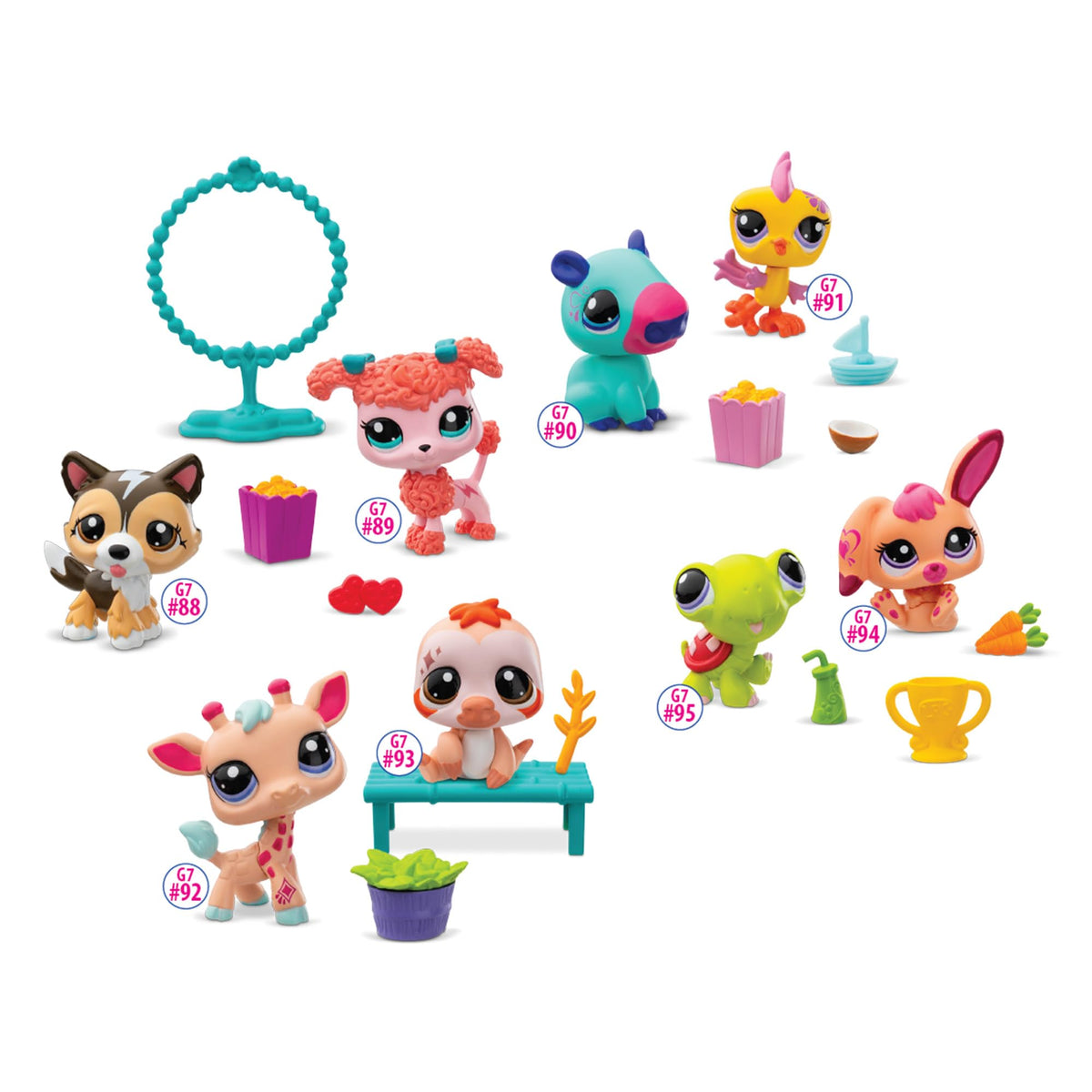 Littlest Pet Shop Pet Pairs 2-Pack – Random Duo with 2 Mini Toys, 3 Accessories, 1 Collector Card & 1 Virtual Code