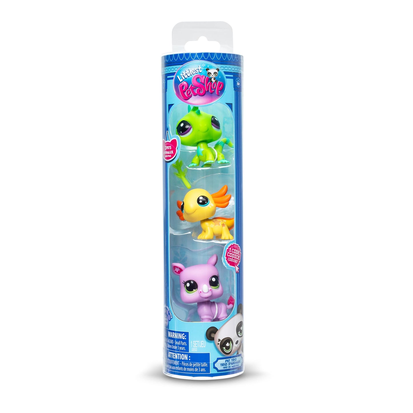 Littlest Pet Shop Pet Trio Tube Wild Vibes – 3 Mini Pets, Accessory & Virtual Code