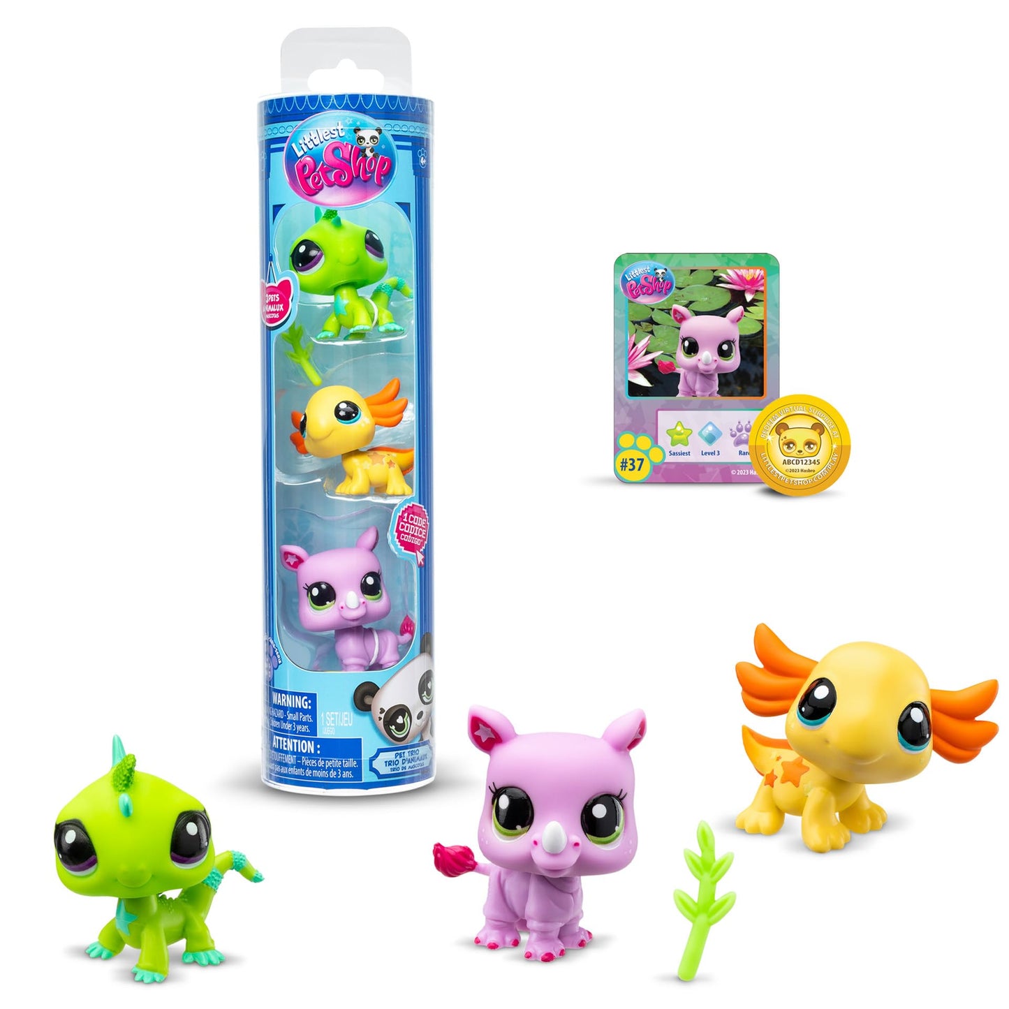 Littlest Pet Shop Pet Trio Tube Wild Vibes – 3 Mini Pets, Accessory & Virtual Code
