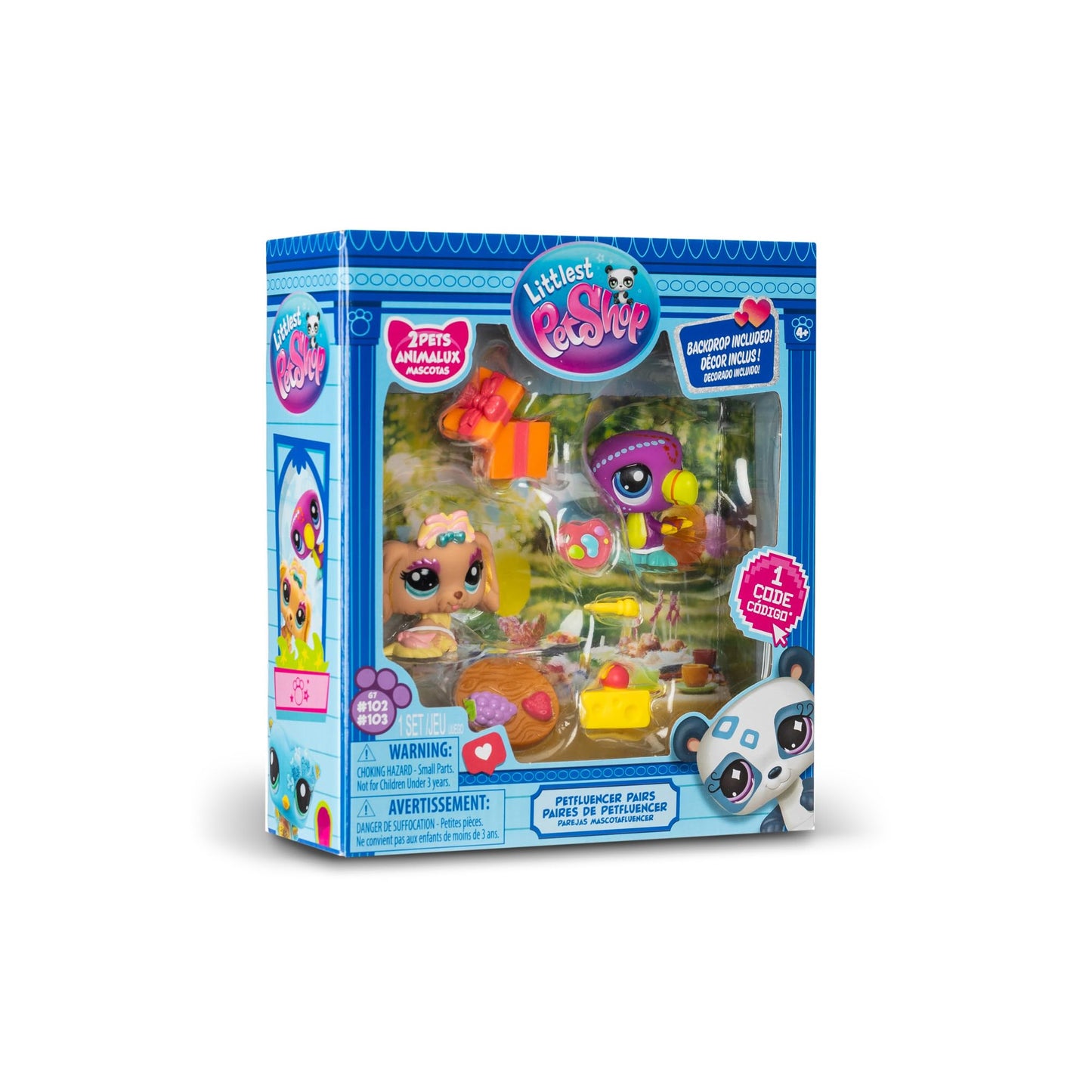 Littlest Pet Shop Series 2 Petfluencer Garden Party – 2 Mini Pets & Accessories