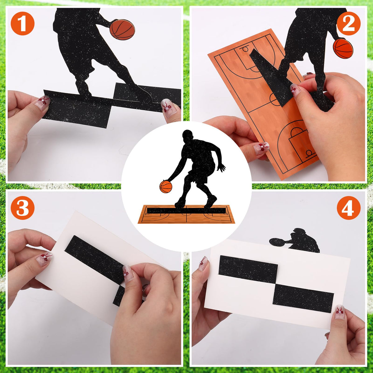 LIUBUJINGYING 13-Piece Basketball Party Centerpieces – DIY Table Decor for Sports Theme Parties