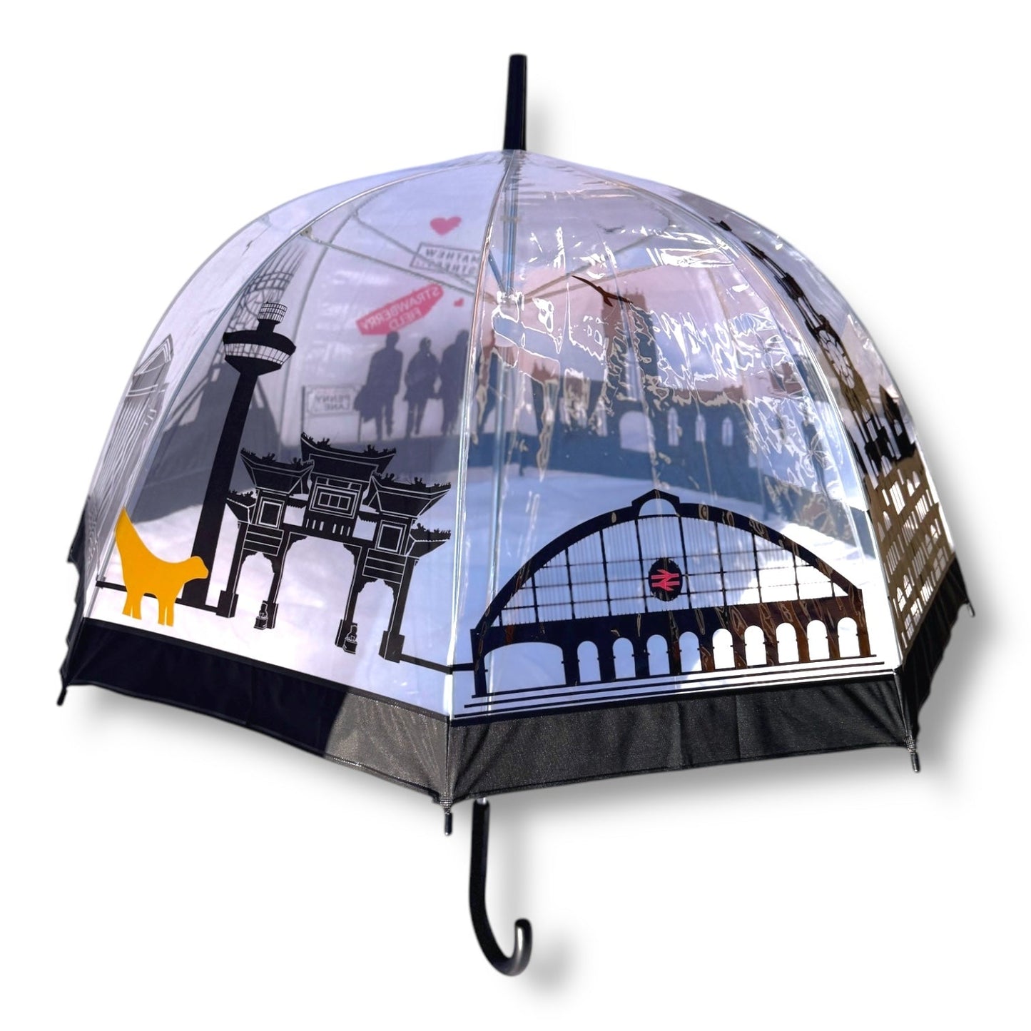 Liverpool Skyline Clear Umbrella