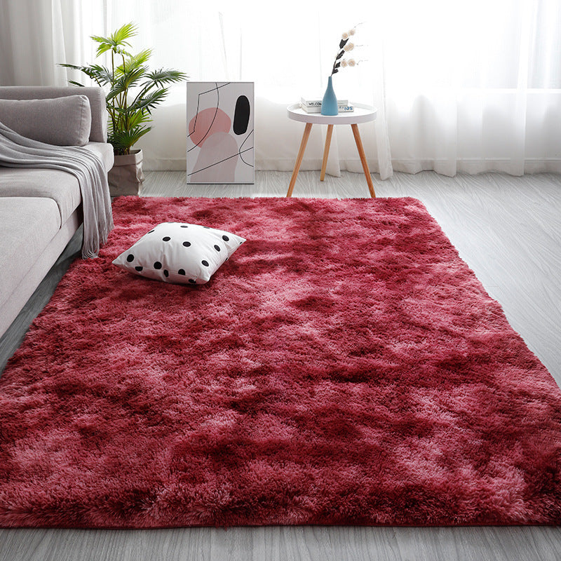 Living Room Carpet, Bedroom Bedside and Under Bed Plush Blanket, Elegant Floor Mat