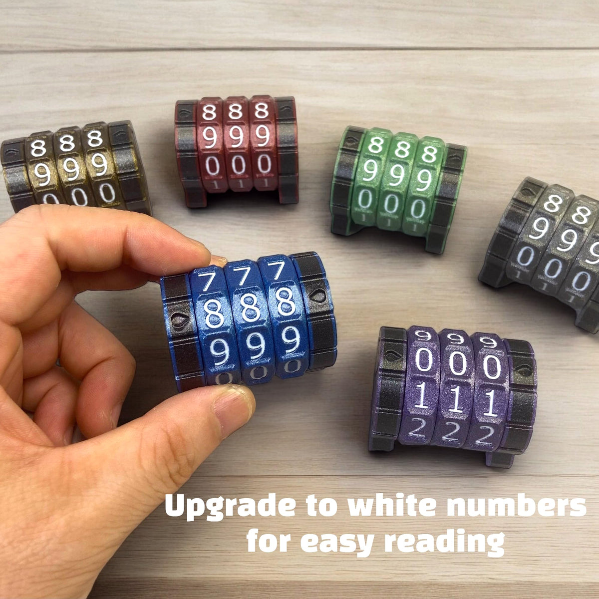 Lixusia Life Counter for MTG & TTRPGs — Gray with White Numbers, Star Symbol