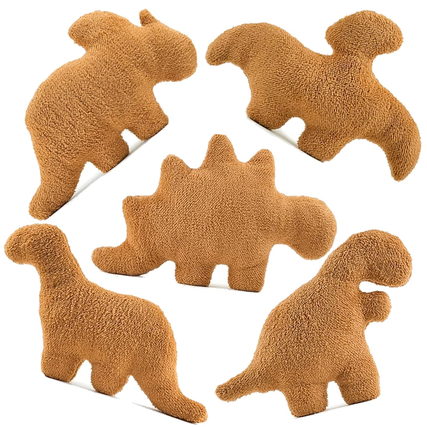 Lixzuch 5-Pack Dino Nugget Pillow Plush – Large Dino Nugget Stuffed Toy