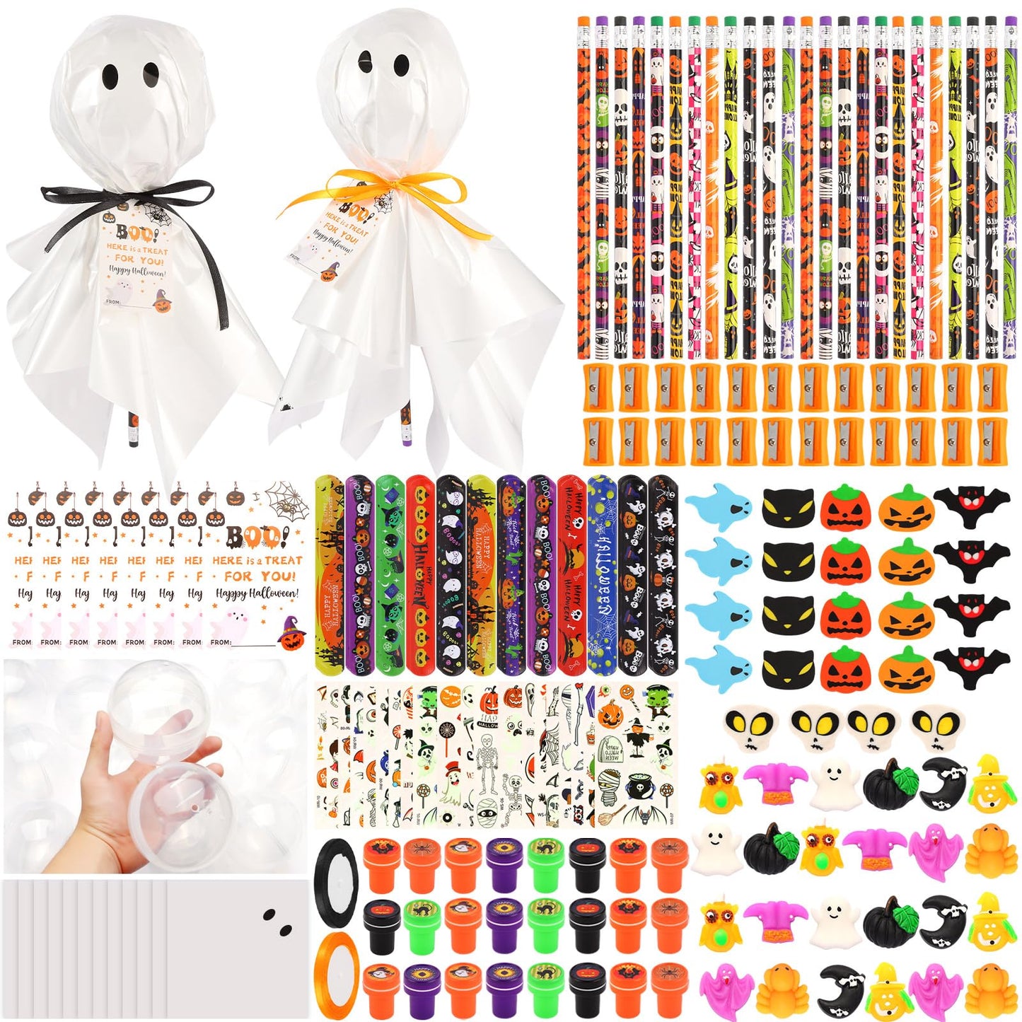 LiYiQ 24Pack Halloween Party Favors – Giant Lollipops & Classroom Gifts