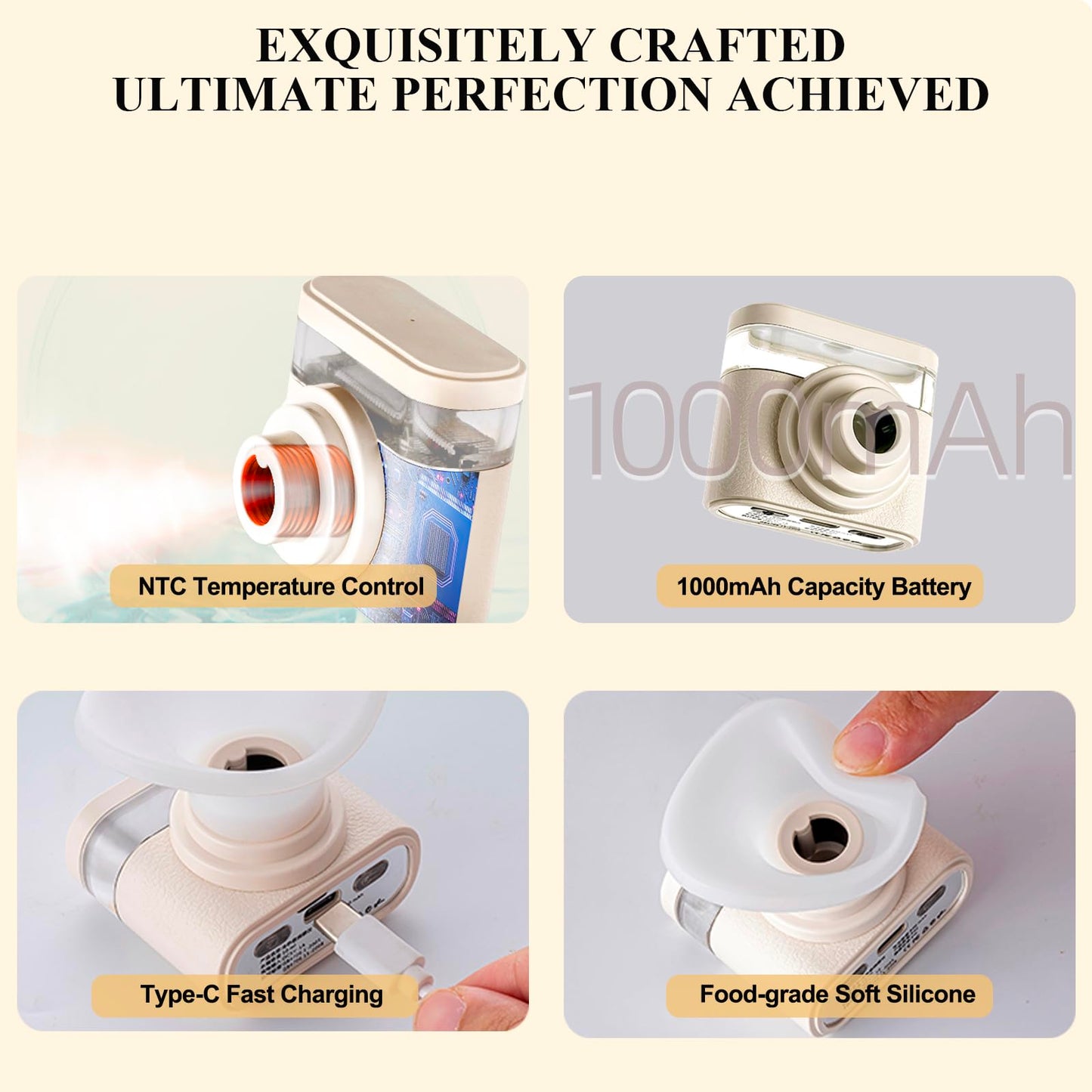 LIZICH Heated Nano Mist Sprayer | Eye Steamer for Dry Eyes, Portable Warm Mist Therapy