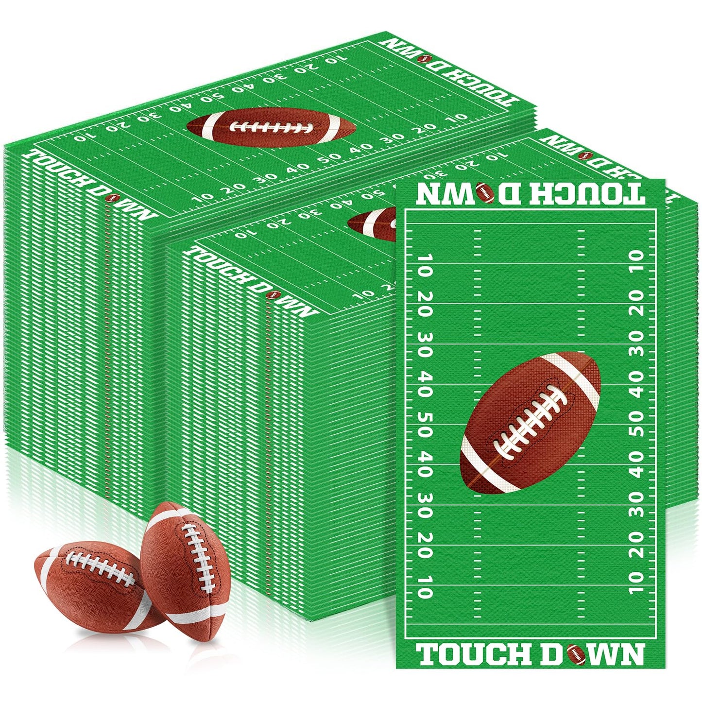 LKITMIUT 100 Pcs Football Napkins – Football Theme Party Supplies