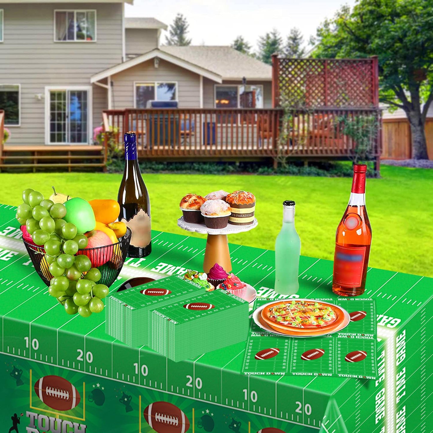 LKITMIUT 100 Pcs Football Napkins – Football Theme Party Supplies