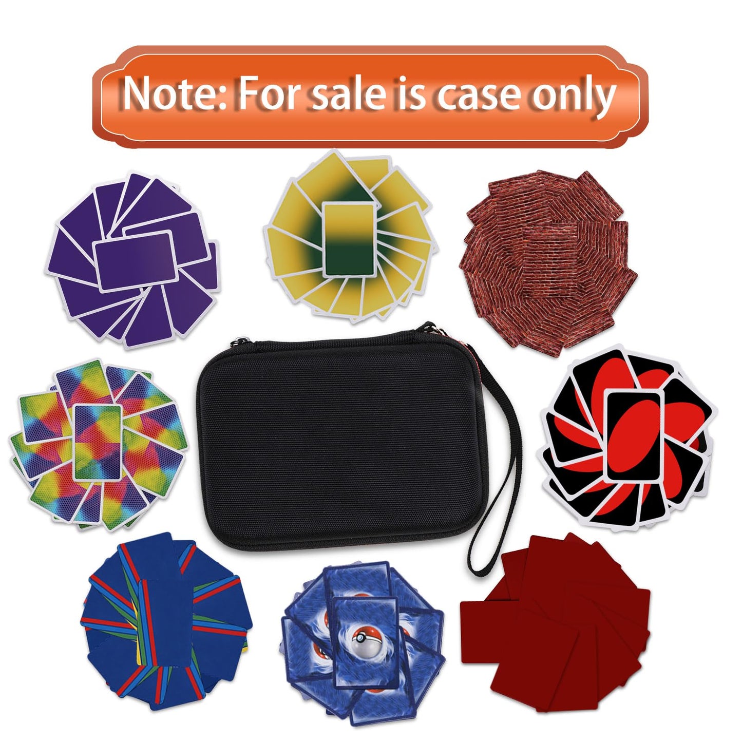 L LTGEM 300+ Card Game Case – Blue, Case Only | Fits Pokemon, UNO, Phase 10, Exploding Kittens & More