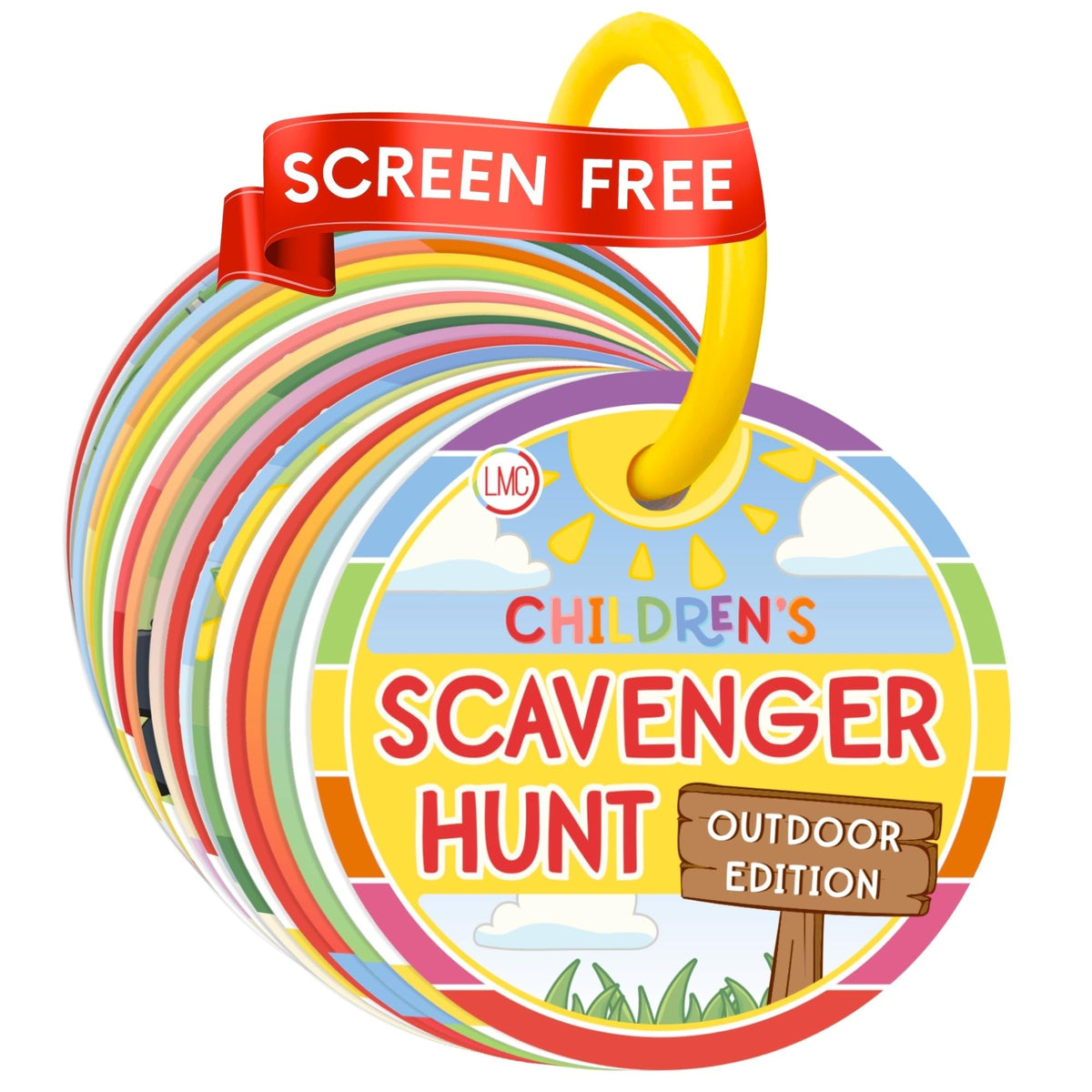 LMC Products Children's Scavenger Hunt Cards – Outdoor Edition for Toddlers 2+