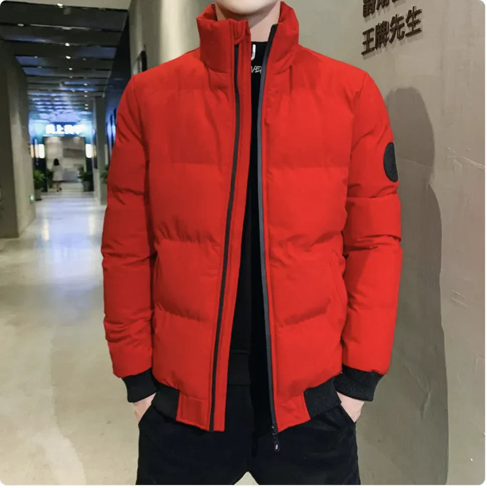 Men’s Cotton Winter Jacket – Warm Korean Style Puffer Coat