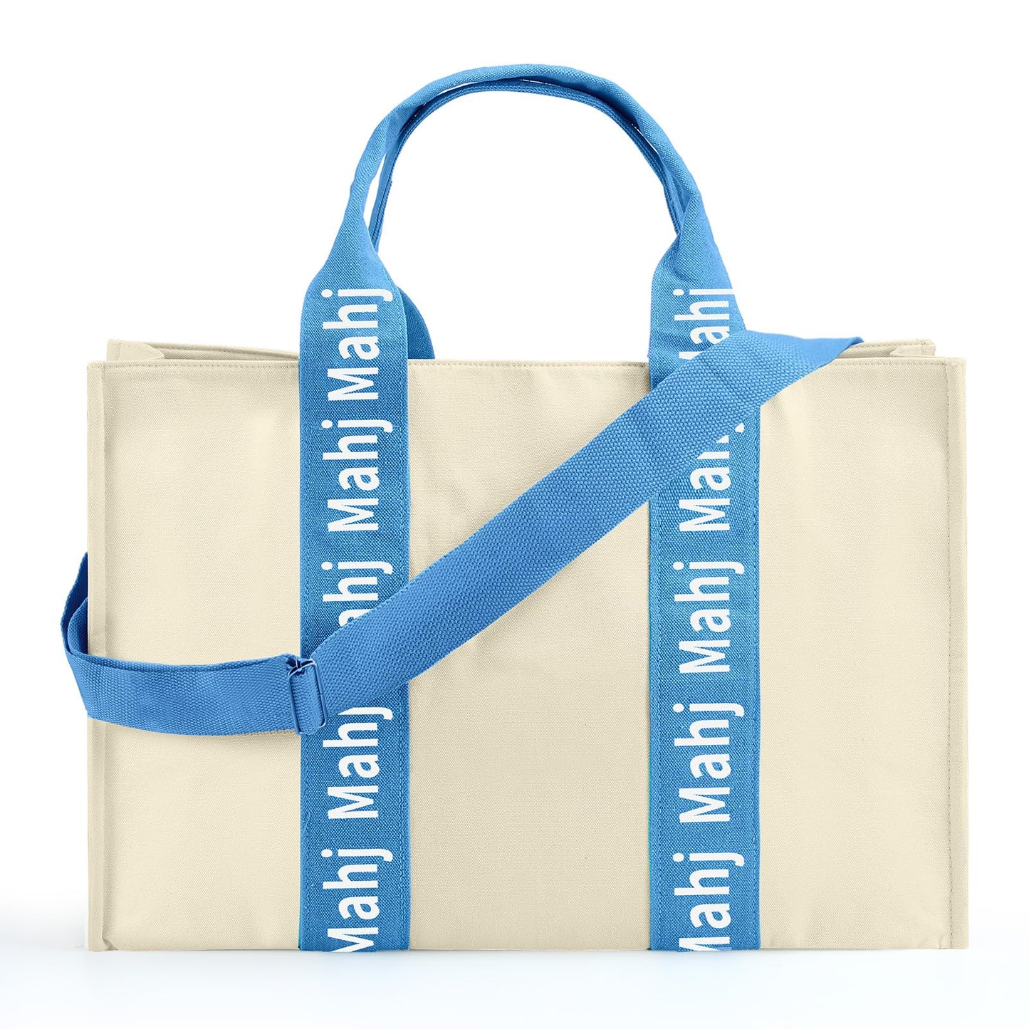Locmeo Mahjong Bag 22x15x6 – Thickened Canvas Tote with Lining for Tiles