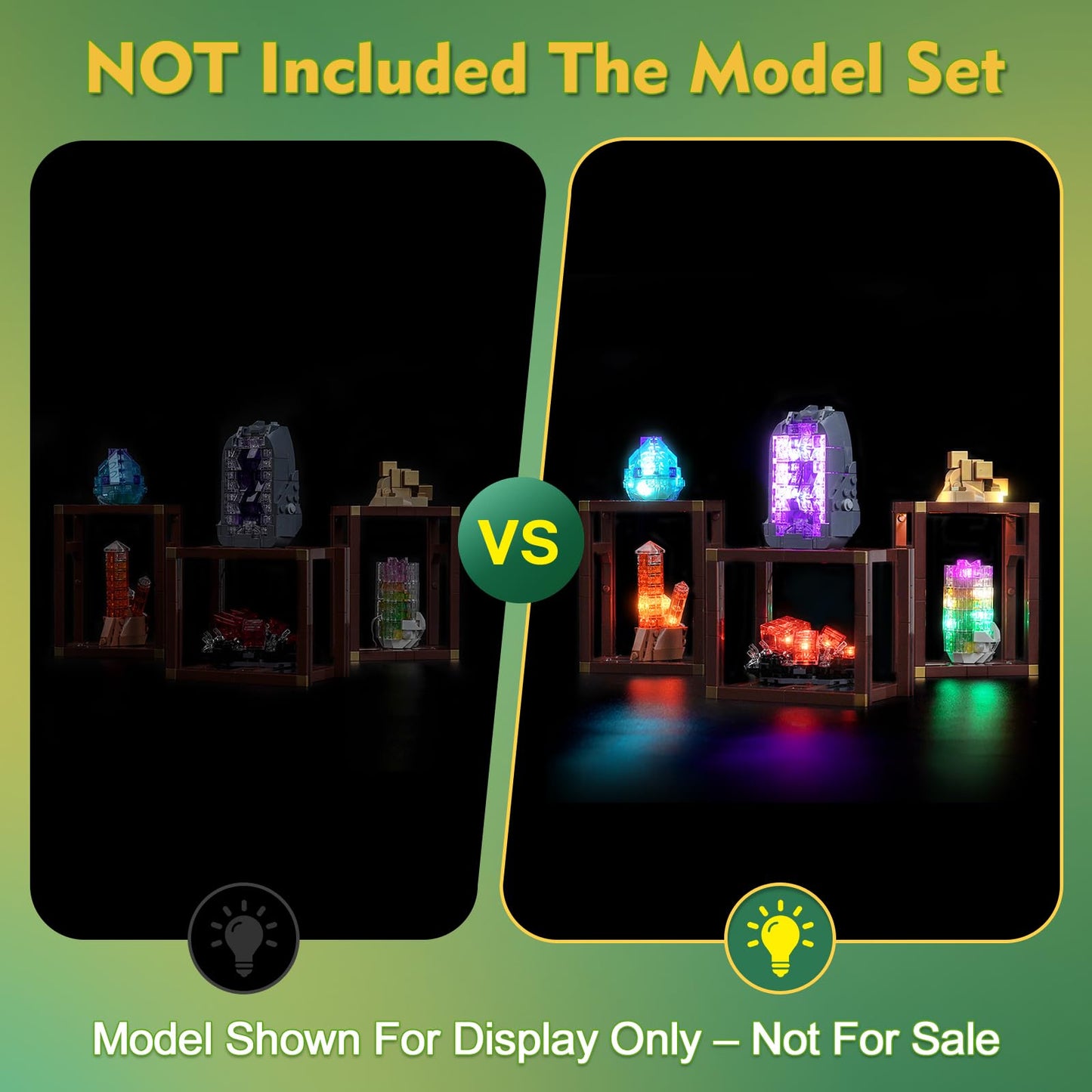 LocoLee Light Kit for LEGO 21362 Mineral Collection – LED Lighting Accessories (No Model)