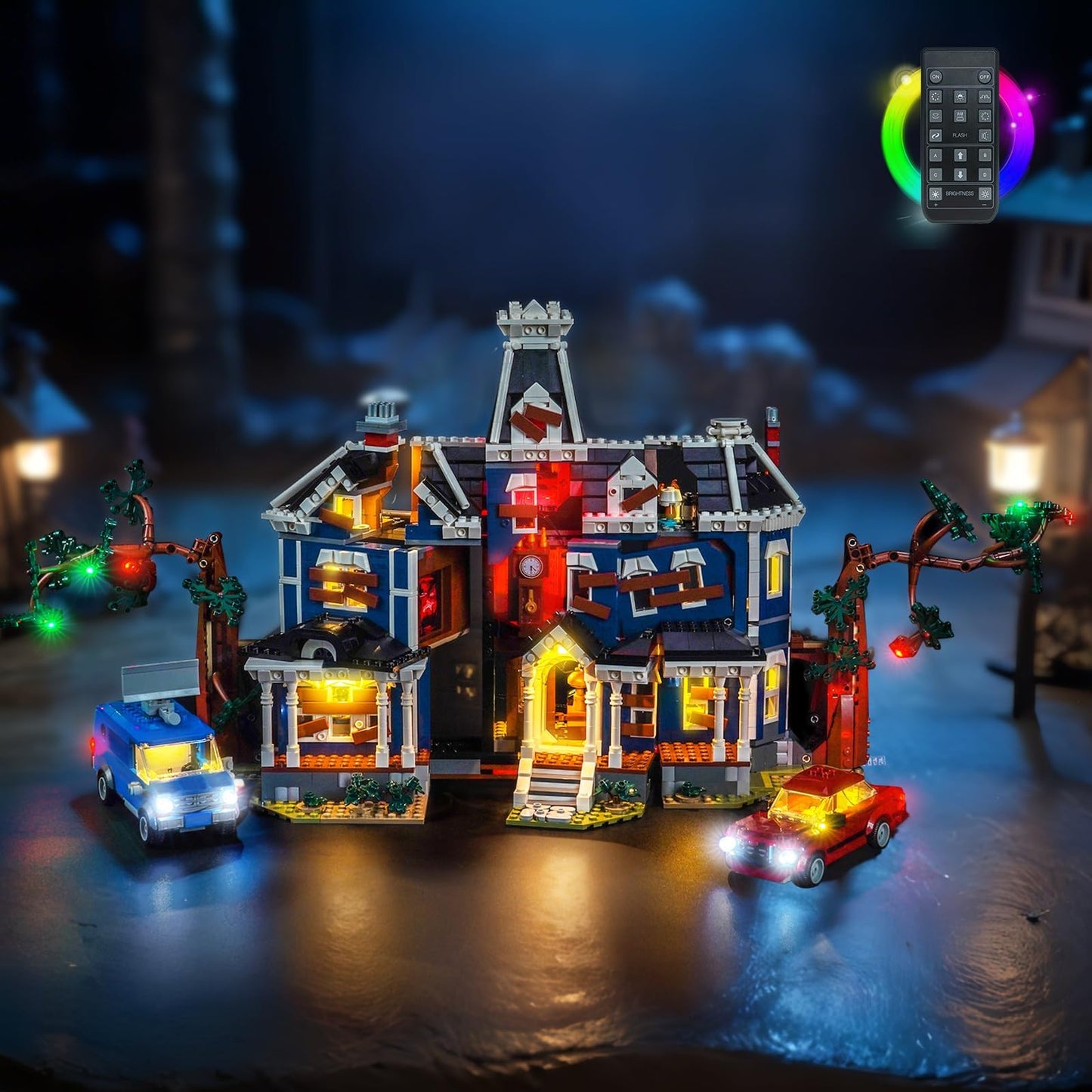 LocoLee Light Kit for LEGO 11370 Creel House — No Model Included