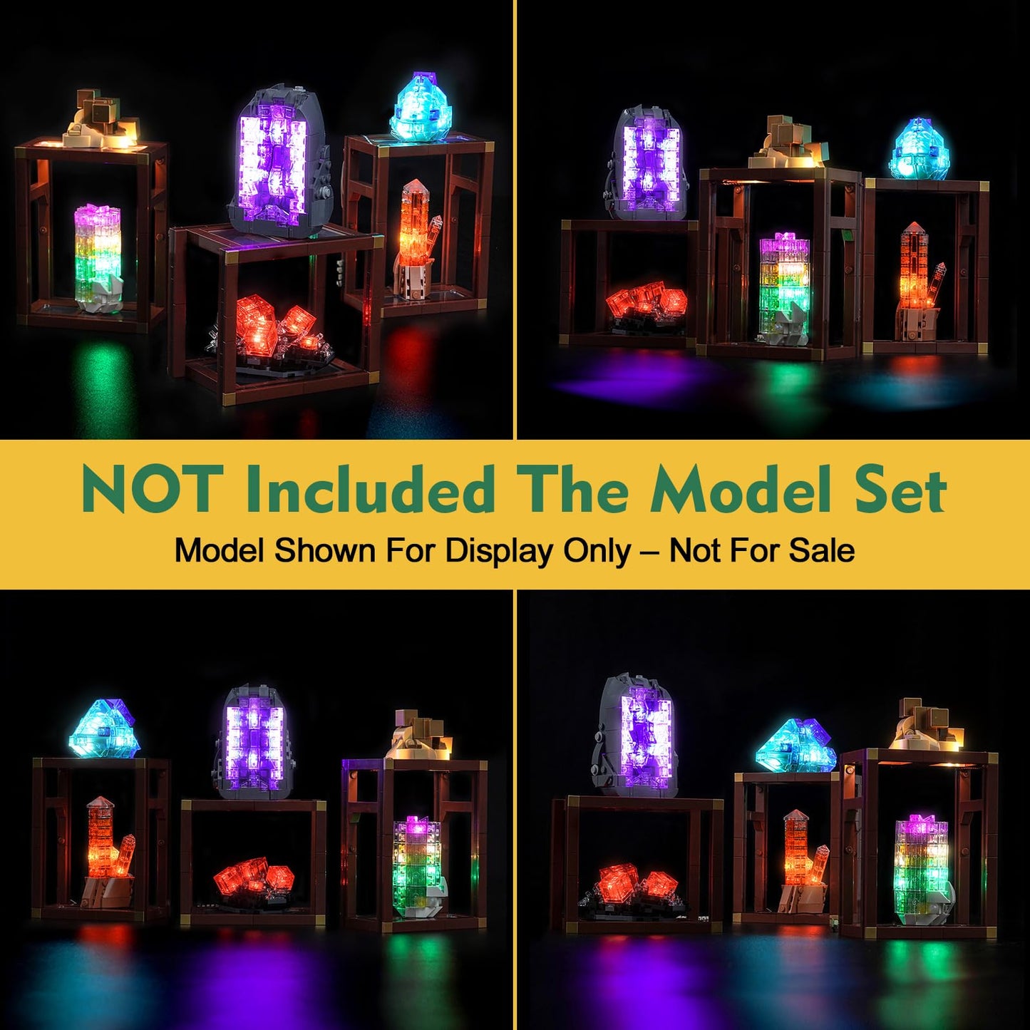 LocoLee Light Kit for LEGO 21362 Mineral Collection – LED Lighting Accessories (No Model)