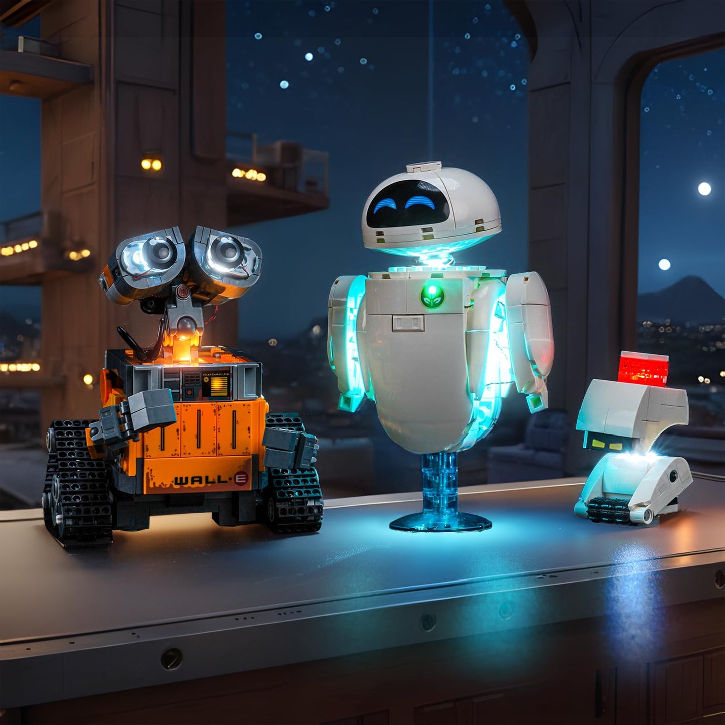 LocoLee Light Kit for LEGO 43279 Wall-E & EVE – No Model Included