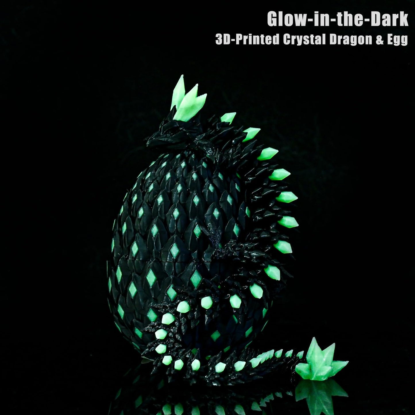 LOCYFENS 3D Printed Dragon Eggs Glow | Articulated Dragon Toy & Decor