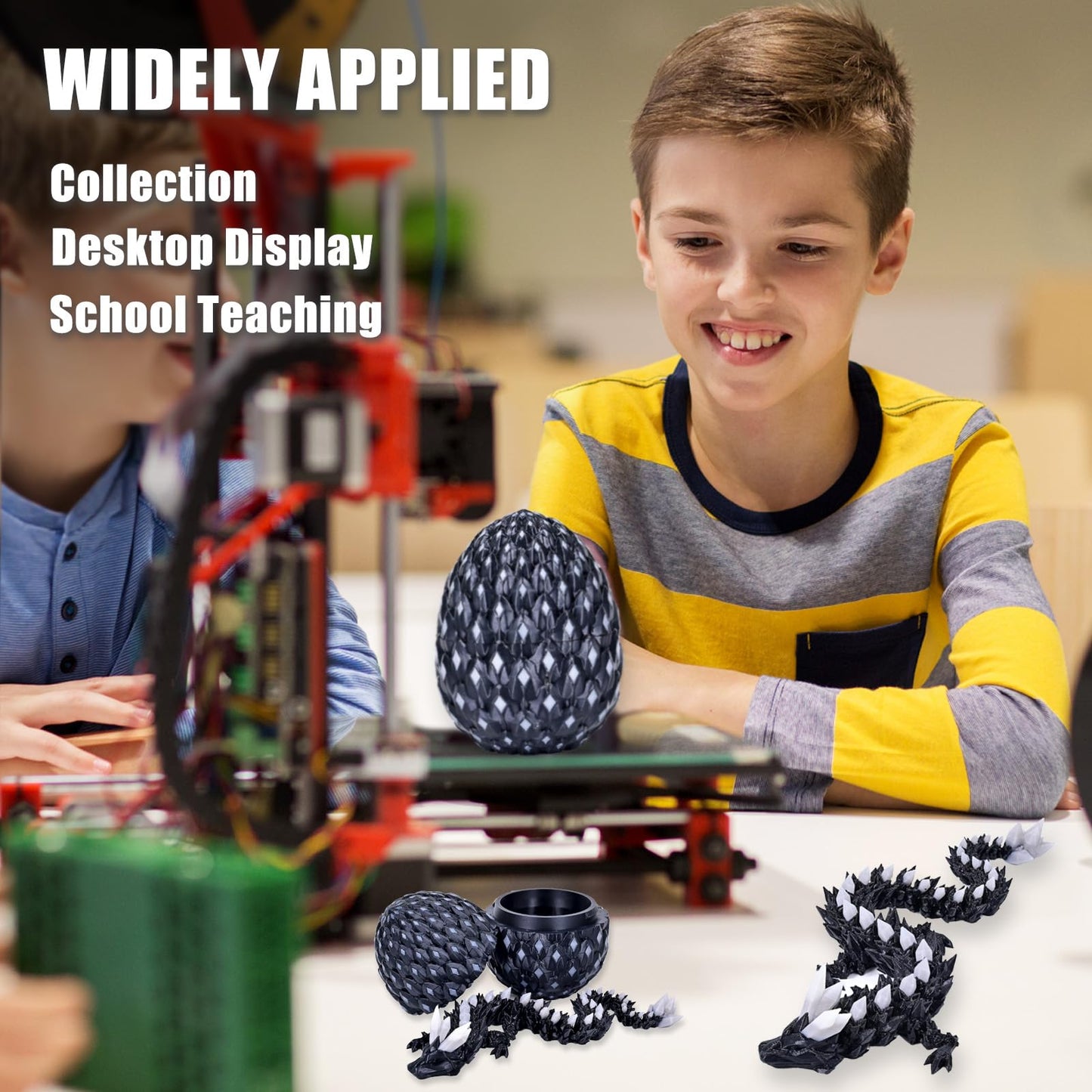 LOCYFENS 3D Printed Dragon Eggs Glow | Articulated Dragon Toy & Decor