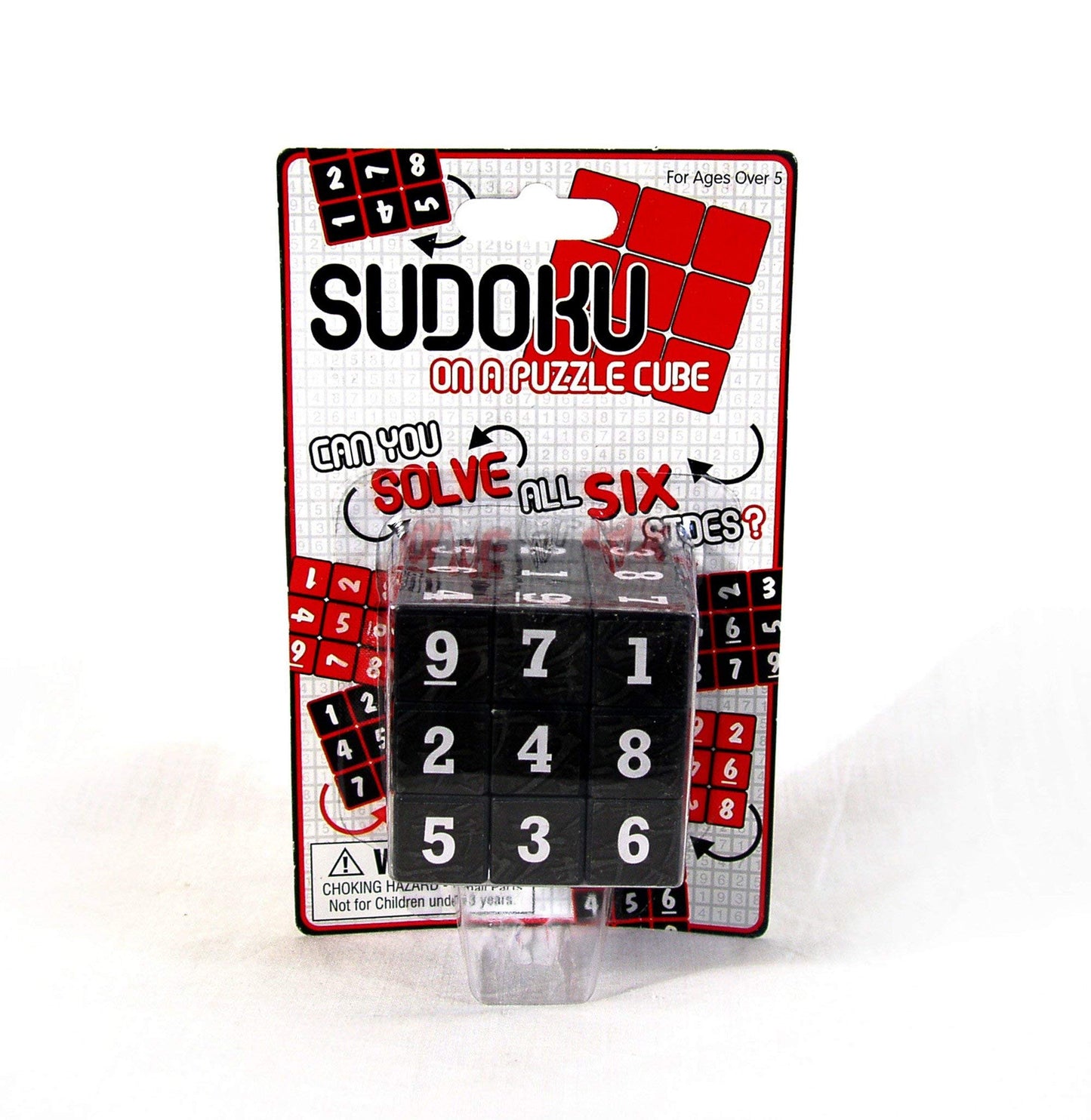Loftus Sudoku Puzzle Cube – Portable Multicolor 6-Sided Brain Teaser | Funtime Gifts